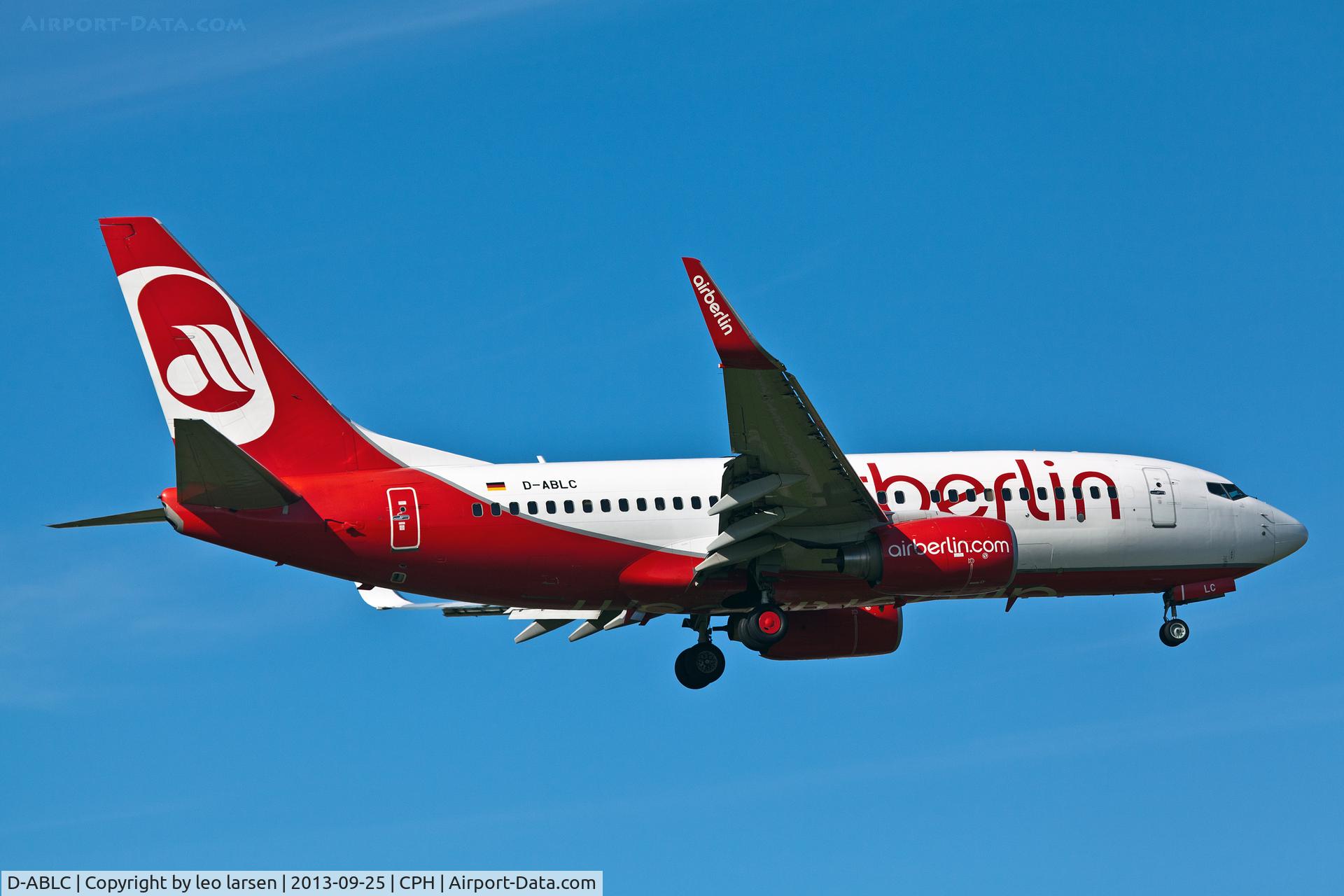 D-ABLC, 2008 Boeing 737-76J C/N 36116, Copenhagen 25.9.13