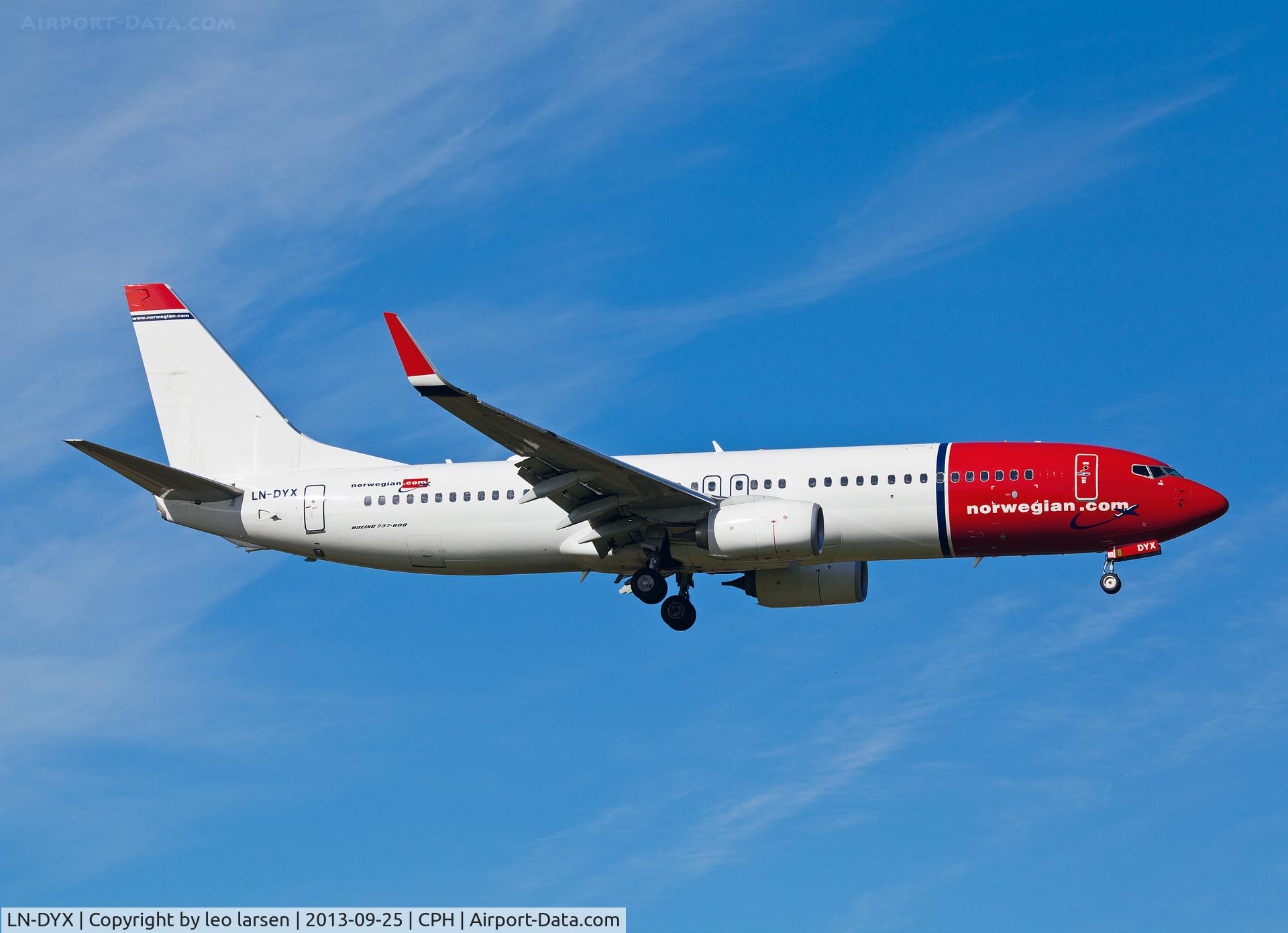 LN-DYX, 2012 Boeing 737-8JP C/N 39011, Copenhagen 25.9.13