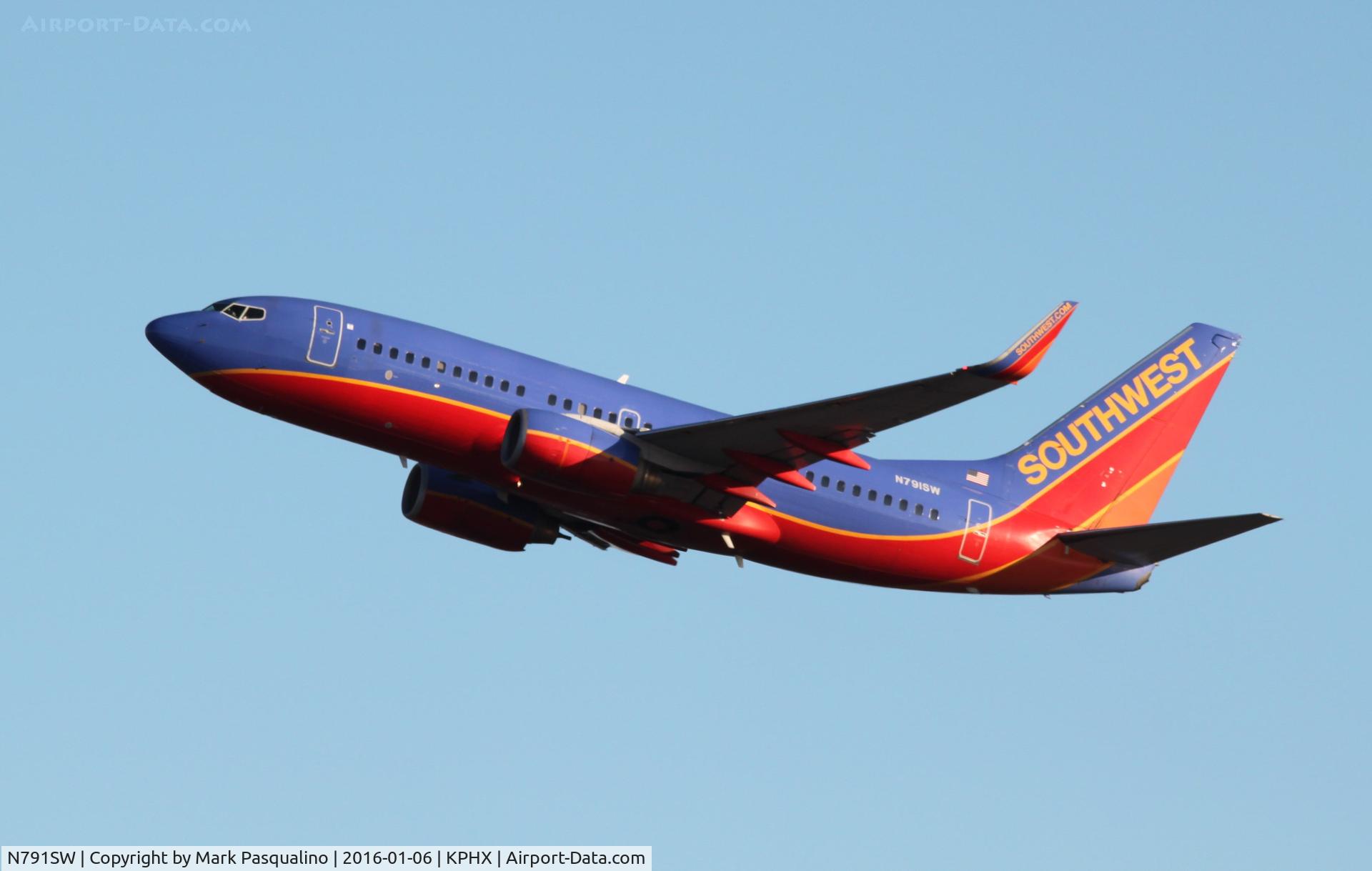 N791SW, 2000 Boeing 737-7H4 C/N 27886, Boeing 737-700