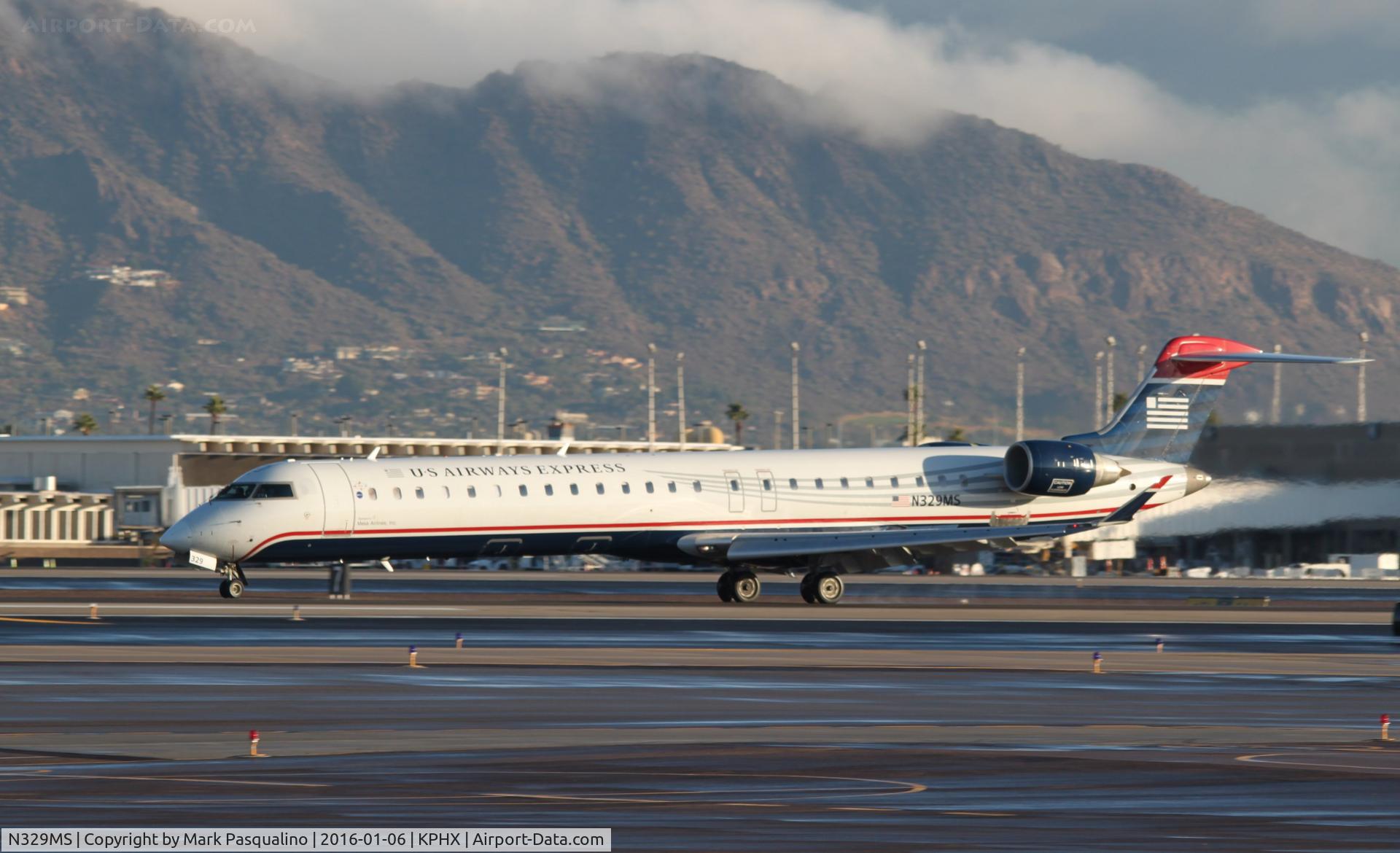 N329MS, 2008 Bombardier CRJ-900ER NG (CL-600-2D24) C/N 15126, CL600-2D24