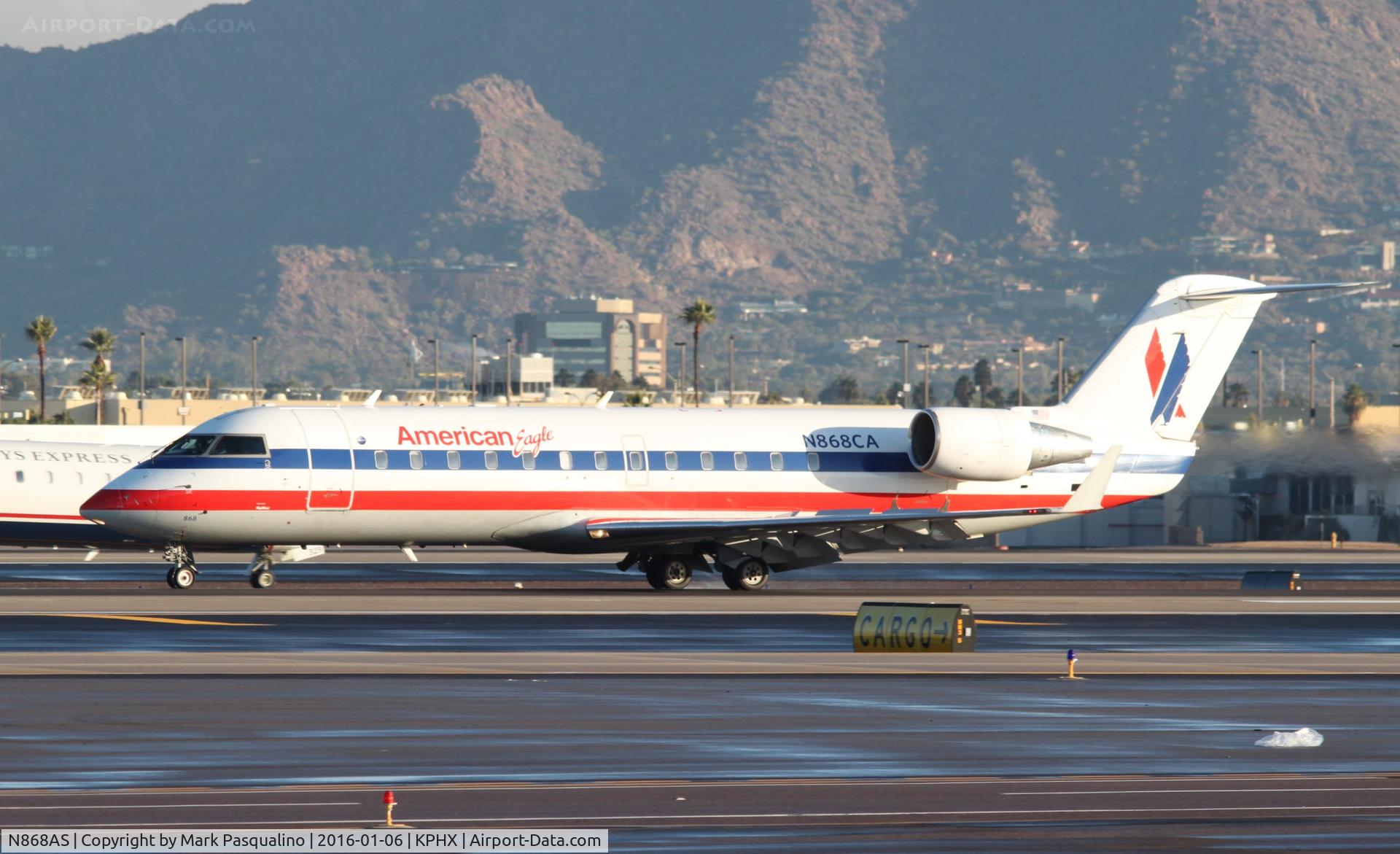 N868AS, 2001 Bombardier CRJ-200ER (CL-600-2B19) C/N 7474, CL-600-2B19