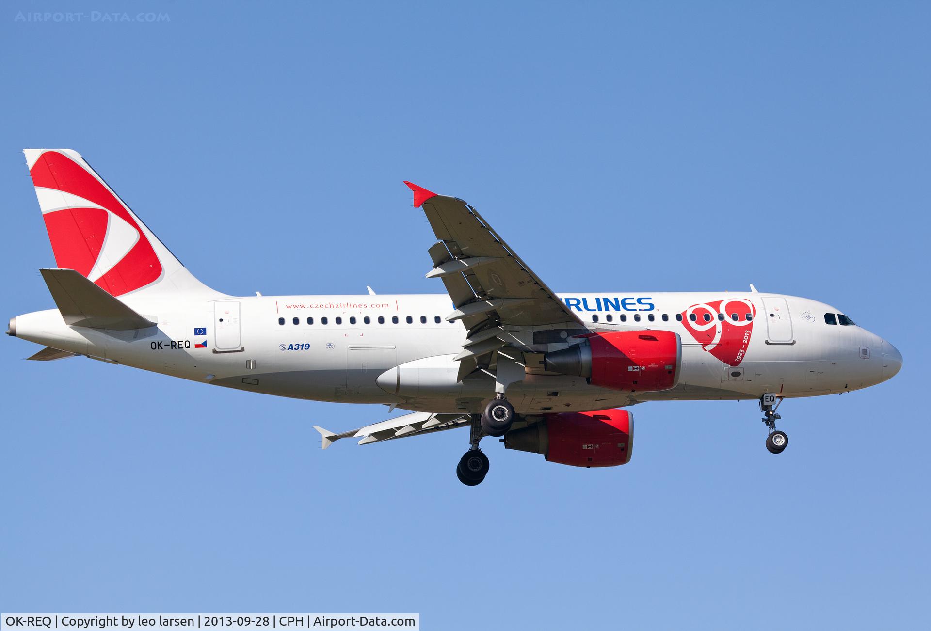 OK-REQ, 2011 Airbus A319-112 C/N 4713, Copenhagen 28.9.13