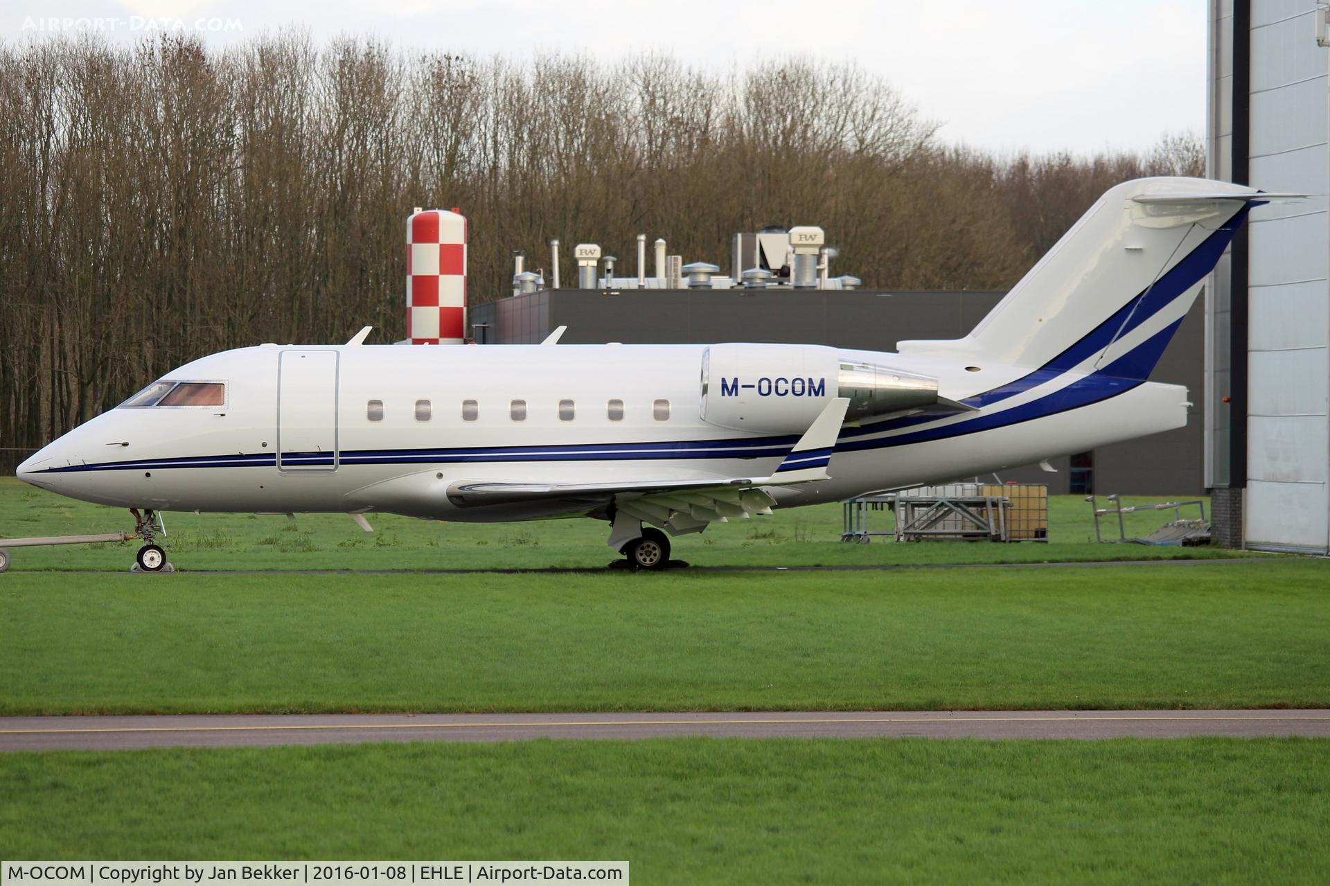 M-OCOM, 2005 Bombardier Challenger 604 (CL-600-2B16) C/N 5617, Lelystad Airport. Probably to get a new livery