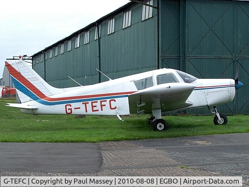 G-TEFC, 1973 Piper PA-28-140 Cherokee C/N 28-7325088, Resident @ Wolverhampton (Halfpenny Green). ex:-OY-PRC,N15530.