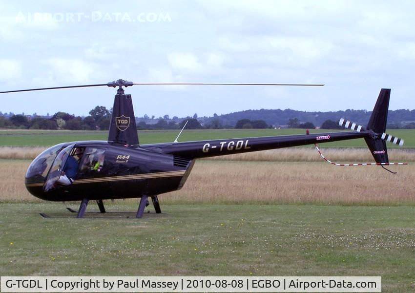 G-TGDL, 2007 Robinson R44 Raven II C/N 11746, @ Wolverhampton (Halfpenny Green).