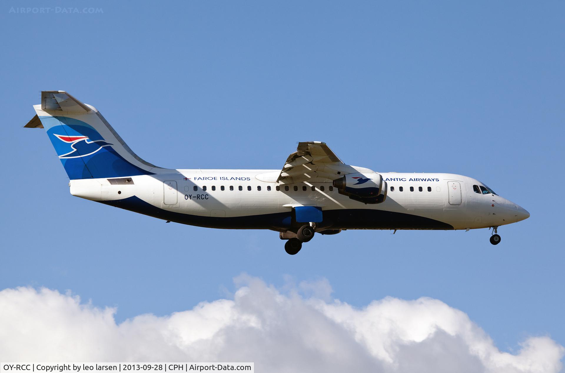 OY-RCC, 1999 British Aerospace Avro 146-RJ100 C/N E3357, Copenhagen 28.9.13