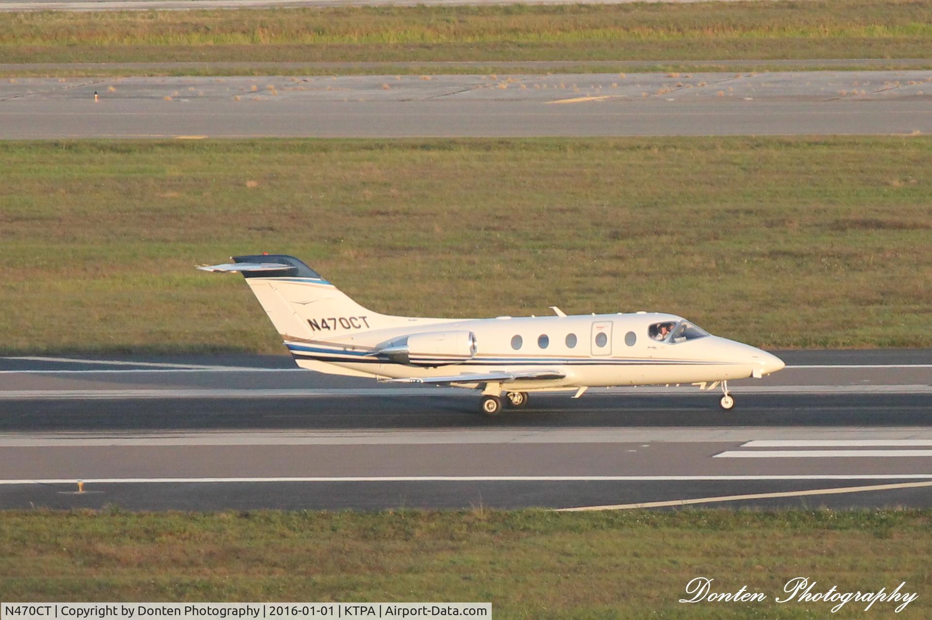 N470CT, 2007 Hawker Beechcraft 400A Beechjet C/N RK-536, Trailblazer 470 (N470CT) departs Tampa International Airport enroute to Punta Gorda Airport