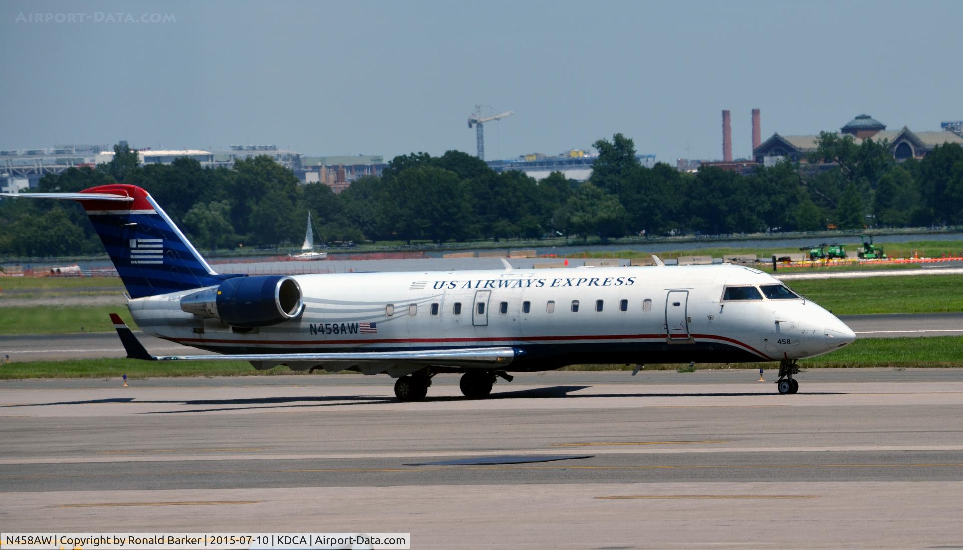 N458AW, 2003 Bombardier CRJ-200LR (CL-600-2B19) C/N 7861, Taxi National