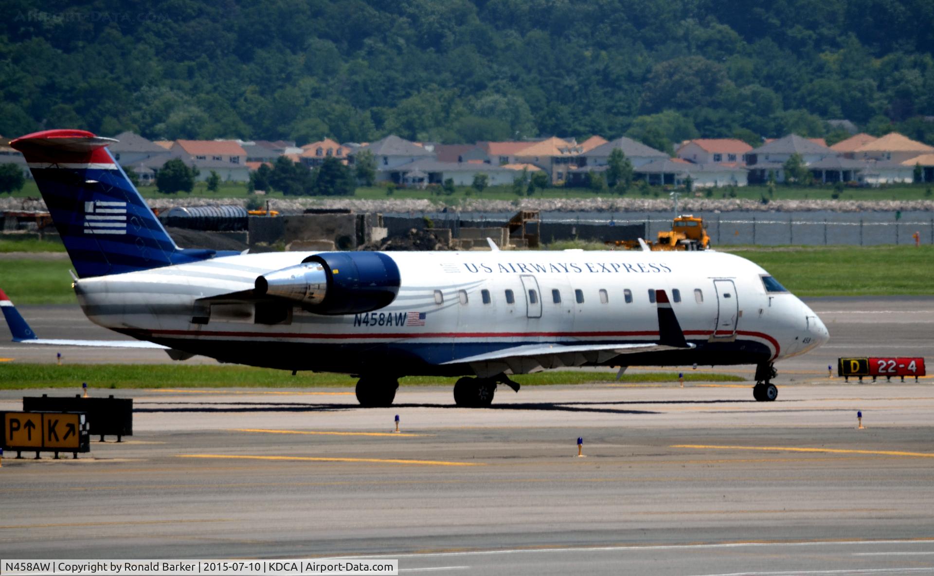 N458AW, 2003 Bombardier CRJ-200LR (CL-600-2B19) C/N 7861, Taxi national