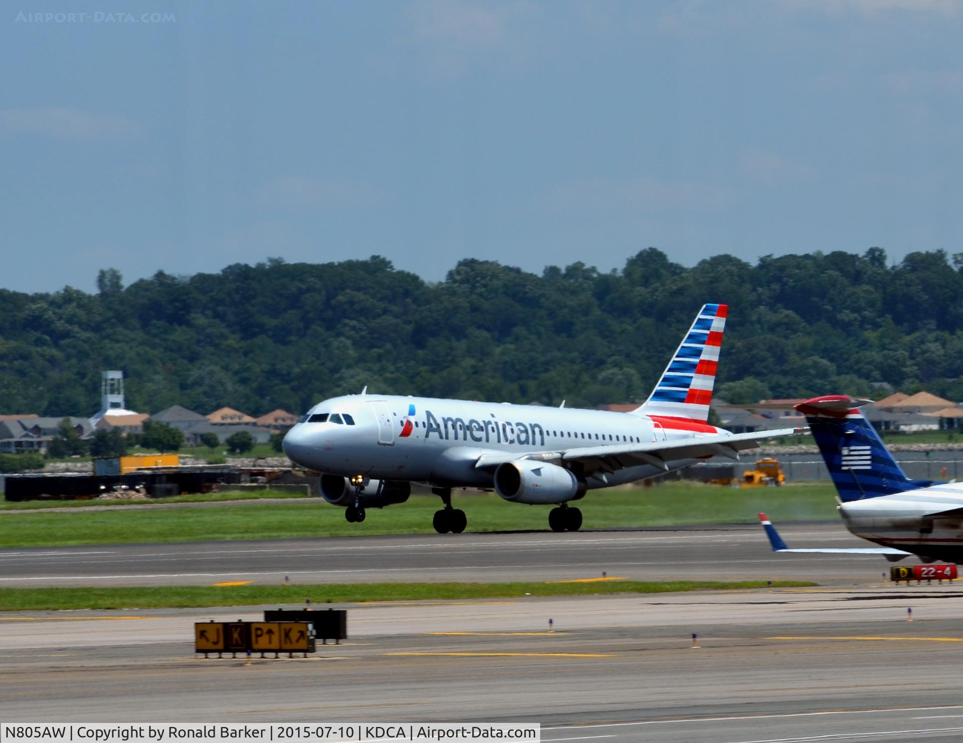 N805AW, 1999 Airbus A319-132 C/N 1049, Landing National