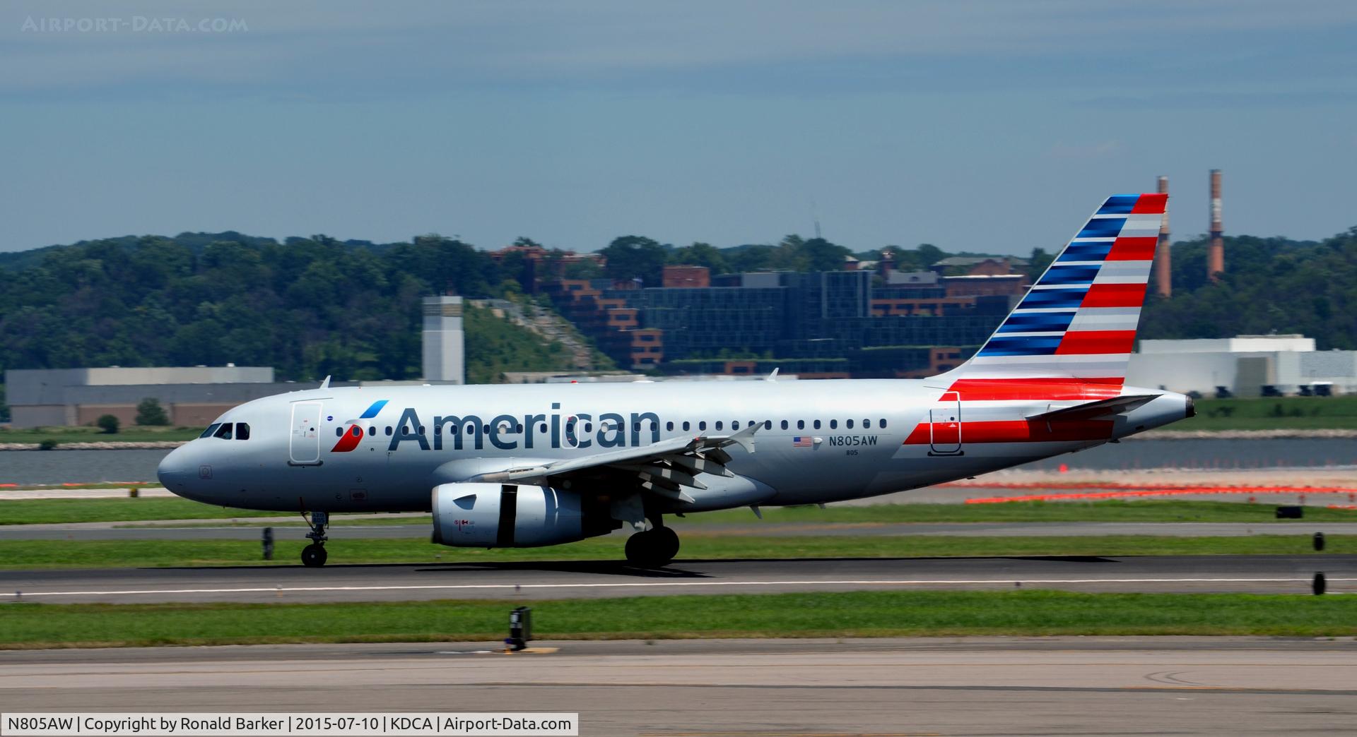 N805AW, 1999 Airbus A319-132 C/N 1049, Landing National