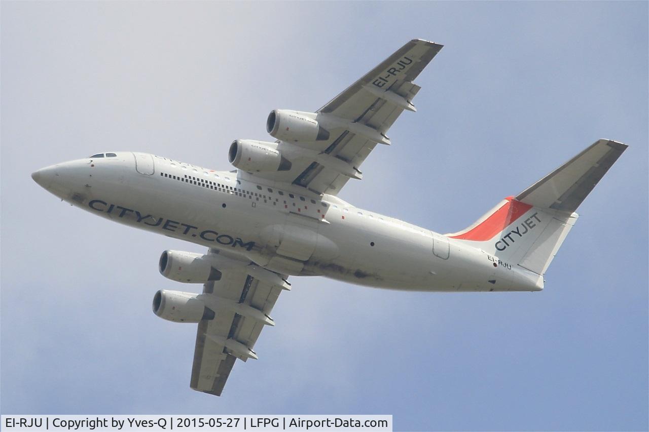 EI-RJU, 2000 British Aerospace Avro 146-RJ85A C/N E2367, British Aerospace AVRO 146-RJ85A, Take off Rwy 27L, Roissy Charles De Gaulle Airport (LFPG-CDG)