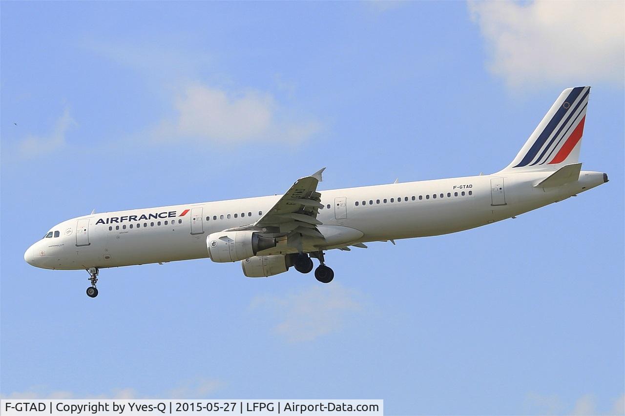 F-GTAD, 1998 Airbus A321-211 C/N 0777, Airbus A321-211, Short approach rwy 26L, Paris-Roissy Charles De Gaulle airport (LFPG-CDG)
