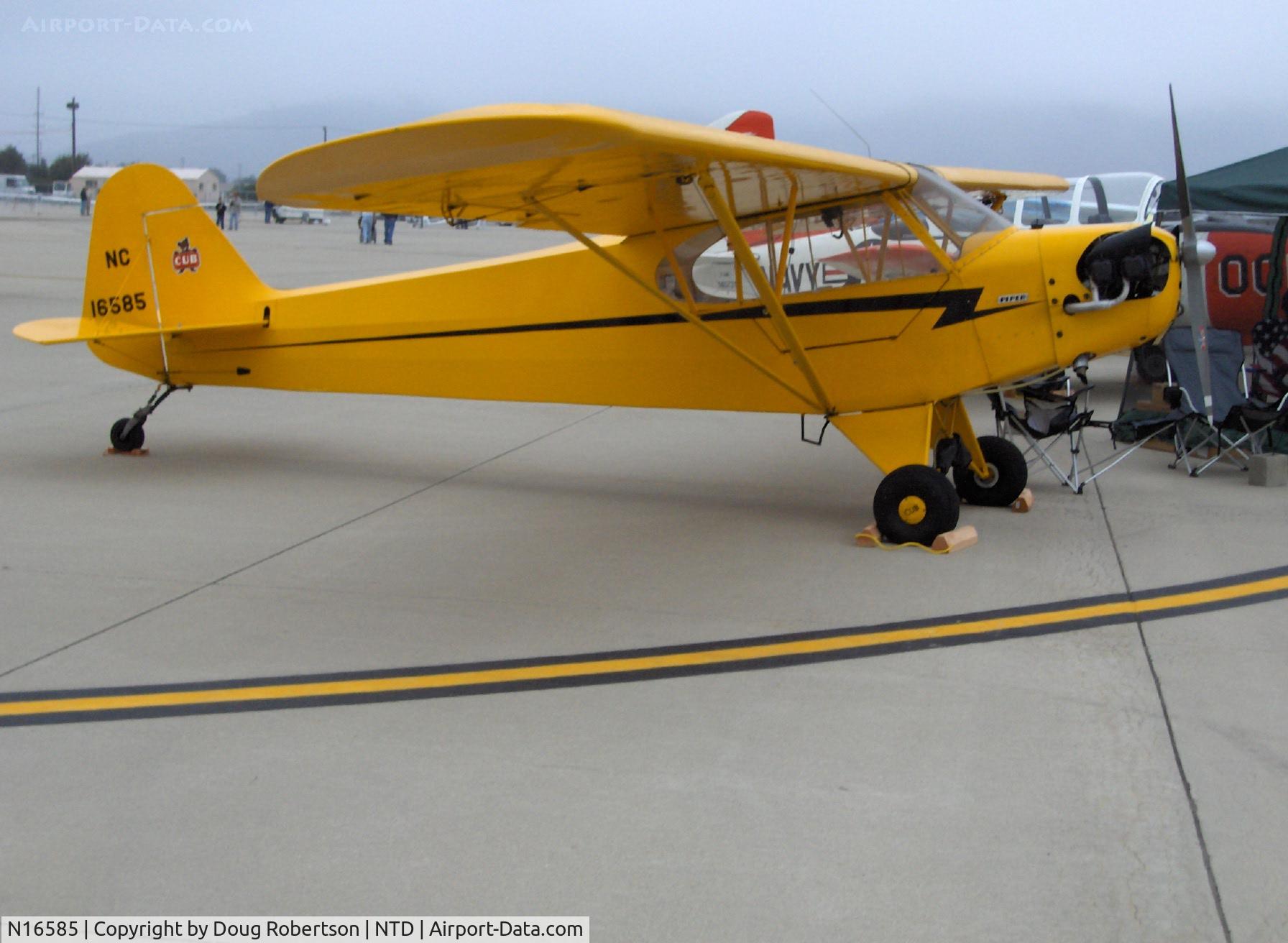 N16585, 1946 Piper J-3C-65 Cub C/N RH 17868, Piper-Hoesch J-3C 65 CUB Continental C85 Hp Experimental Class