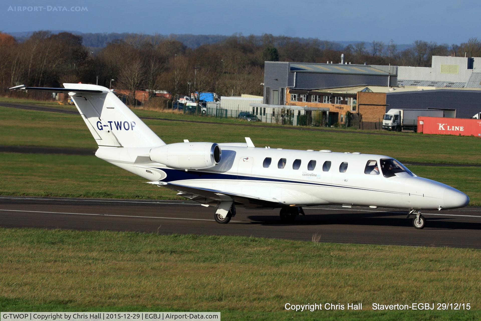 G-TWOP, 2008 Cessna 525A CitationJet CJ2+ C/N 525A-0397, at Staverton