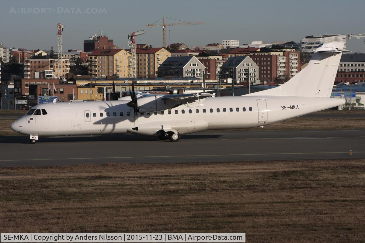 SE-MKA, 2015 ATR 72-212A C/N 1276, All white before the new colours of BRA Braathens Regional Airlines.