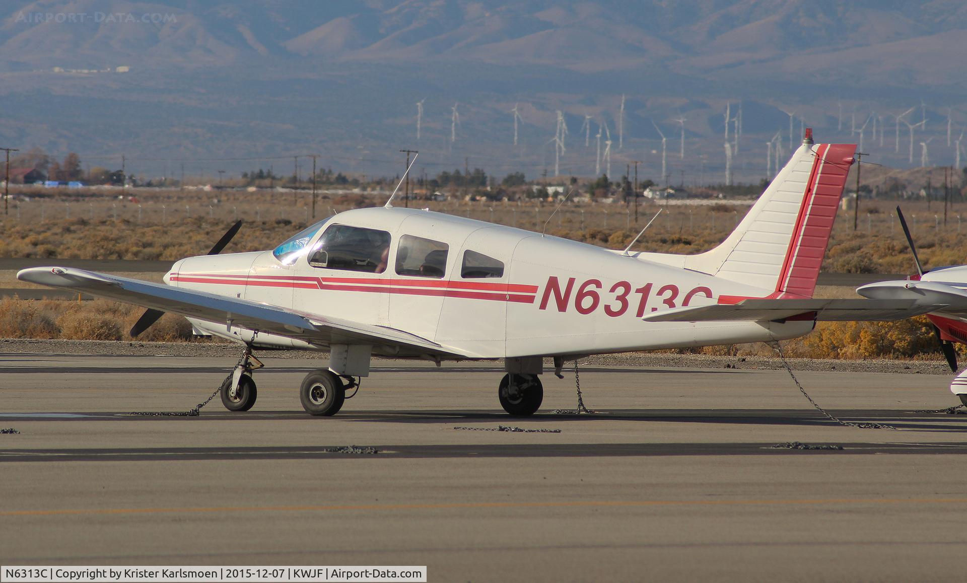 N6313C, 1978 Piper PA-28-161 Warrior II C/N 28-7816406, Parked.