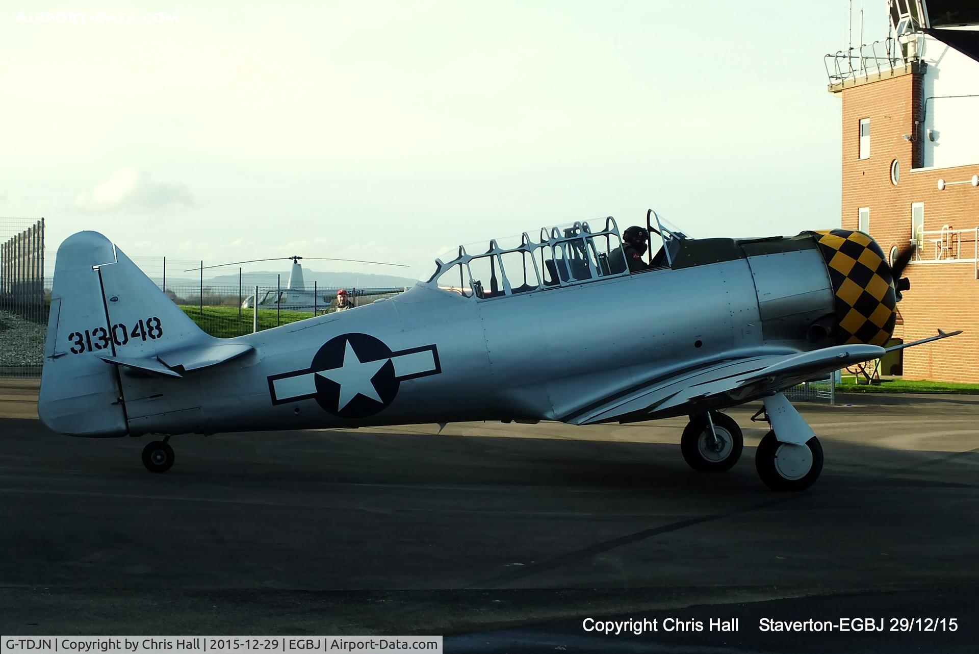 G-TDJN, 1944 North American AT-6D Texan C/N 121-42228, at Staverton