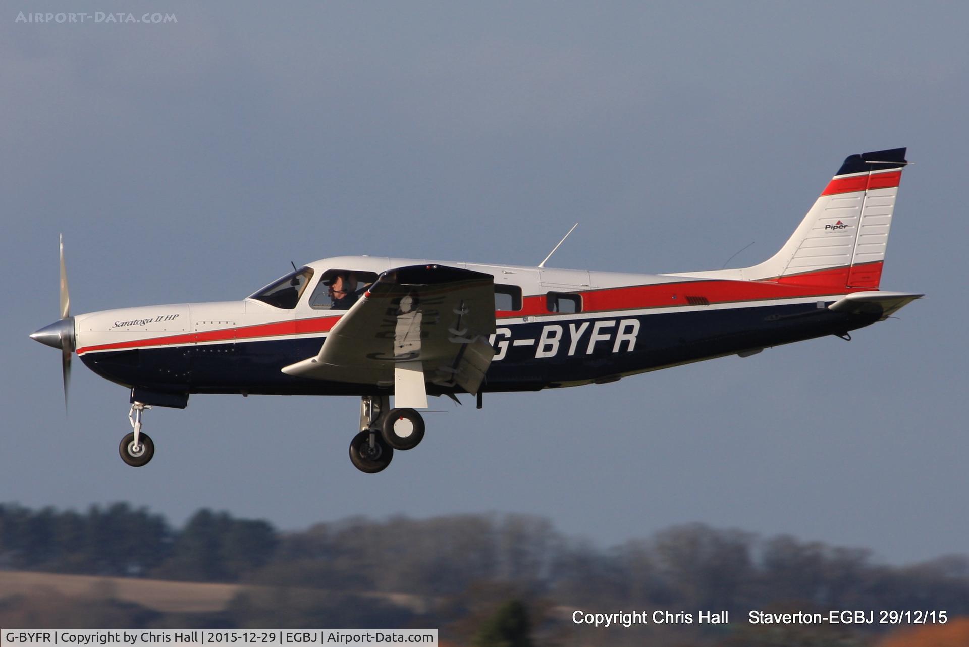 G-BYFR, 1999 Piper PA-32R-301 Saratoga SP C/N 3246133, at Staverton