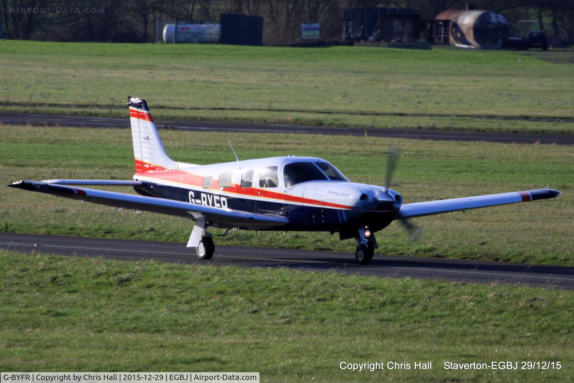 G-BYFR, 1999 Piper PA-32R-301 Saratoga SP C/N 3246133, at Staverton