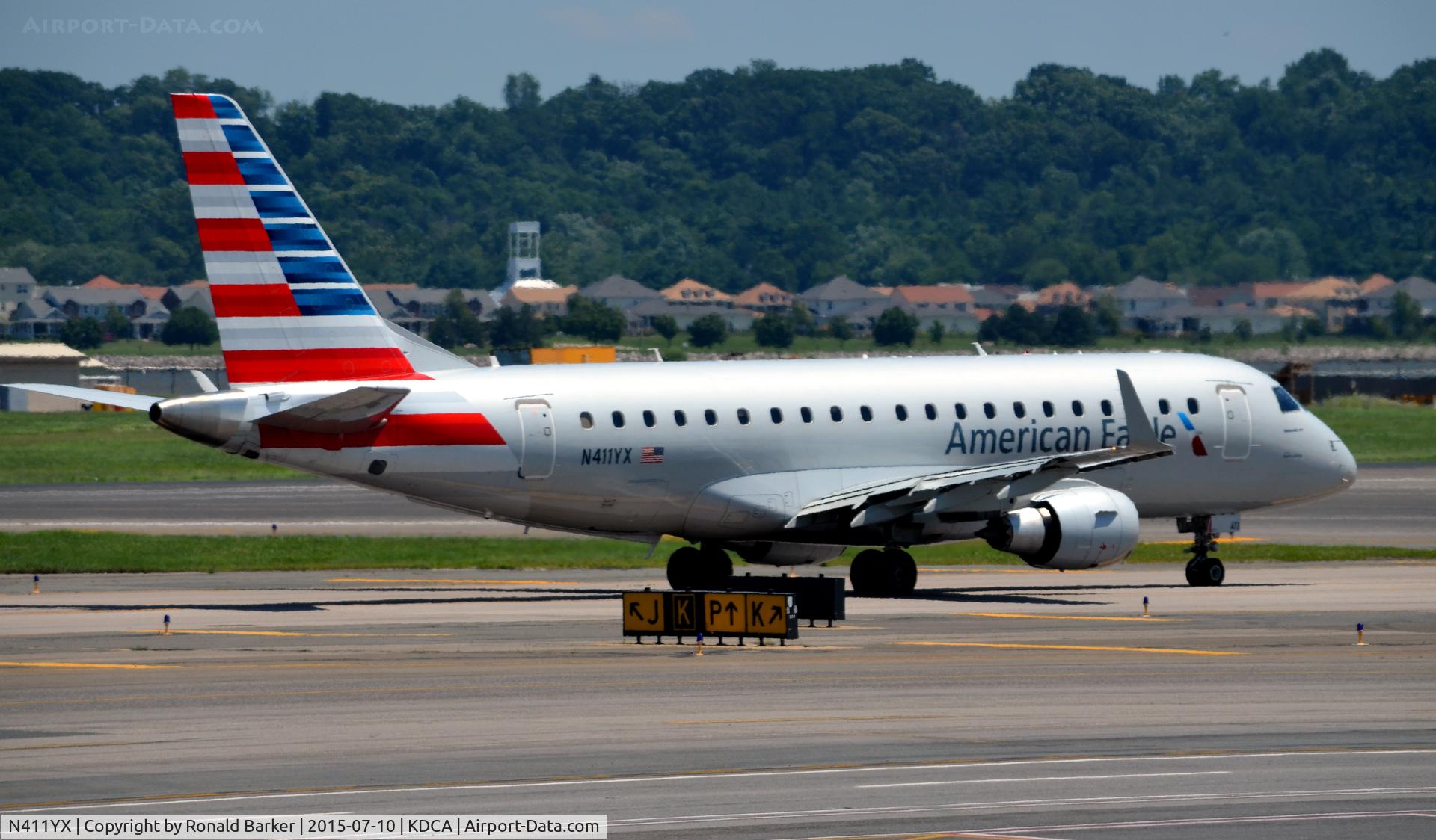 N411YX, 2013 Embraer 175LR (ERJ-170-200LR) C/N 17000374, Taxi National