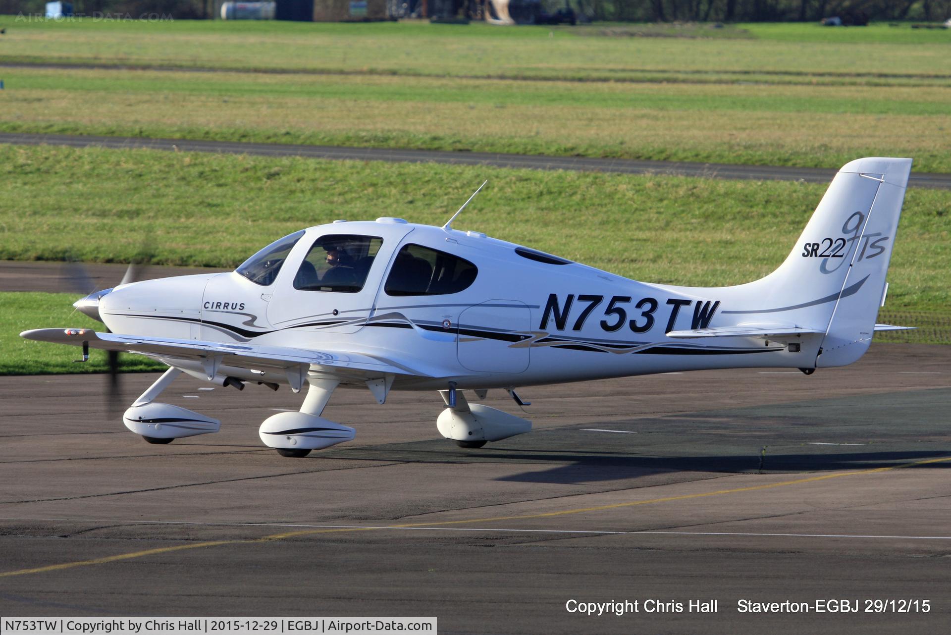 N753TW, 2005 Cirrus SR22 GTS C/N 1413, at Staverton