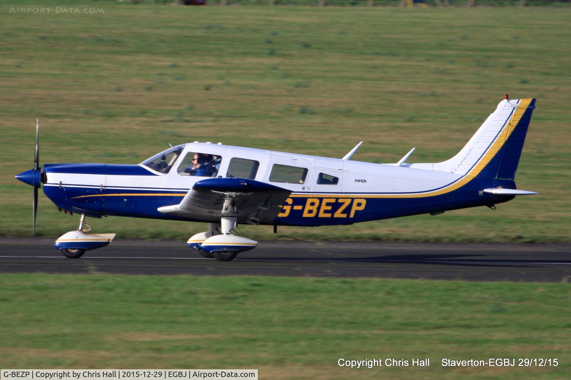 G-BEZP, 1977 Piper PA-32-300 Cherokee Six Cherokee Six C/N 32-7740087, at Staverton