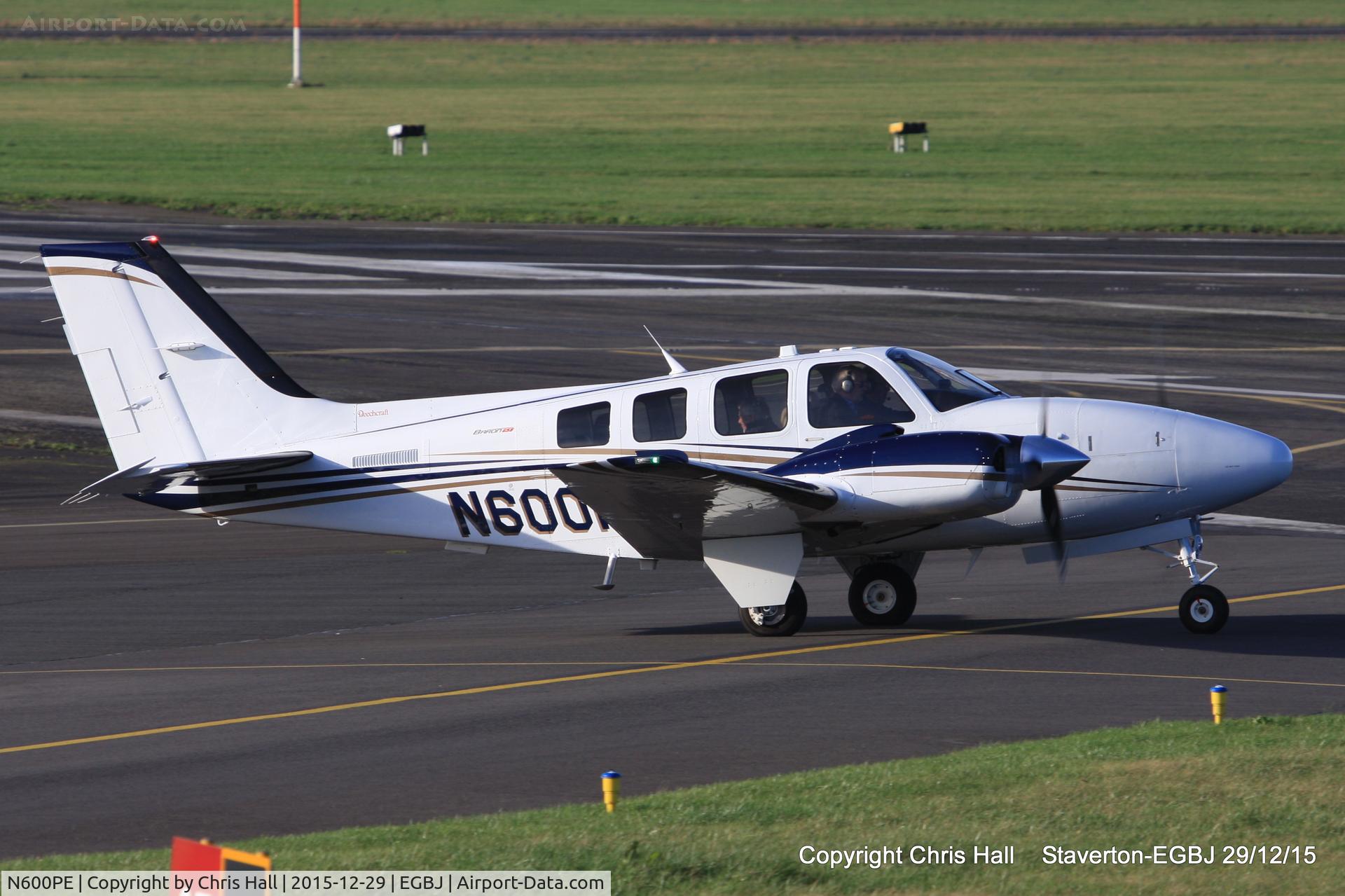 N600PE, 2014 Beechcraft G58 Baron C/N TH-2404, at Staverton