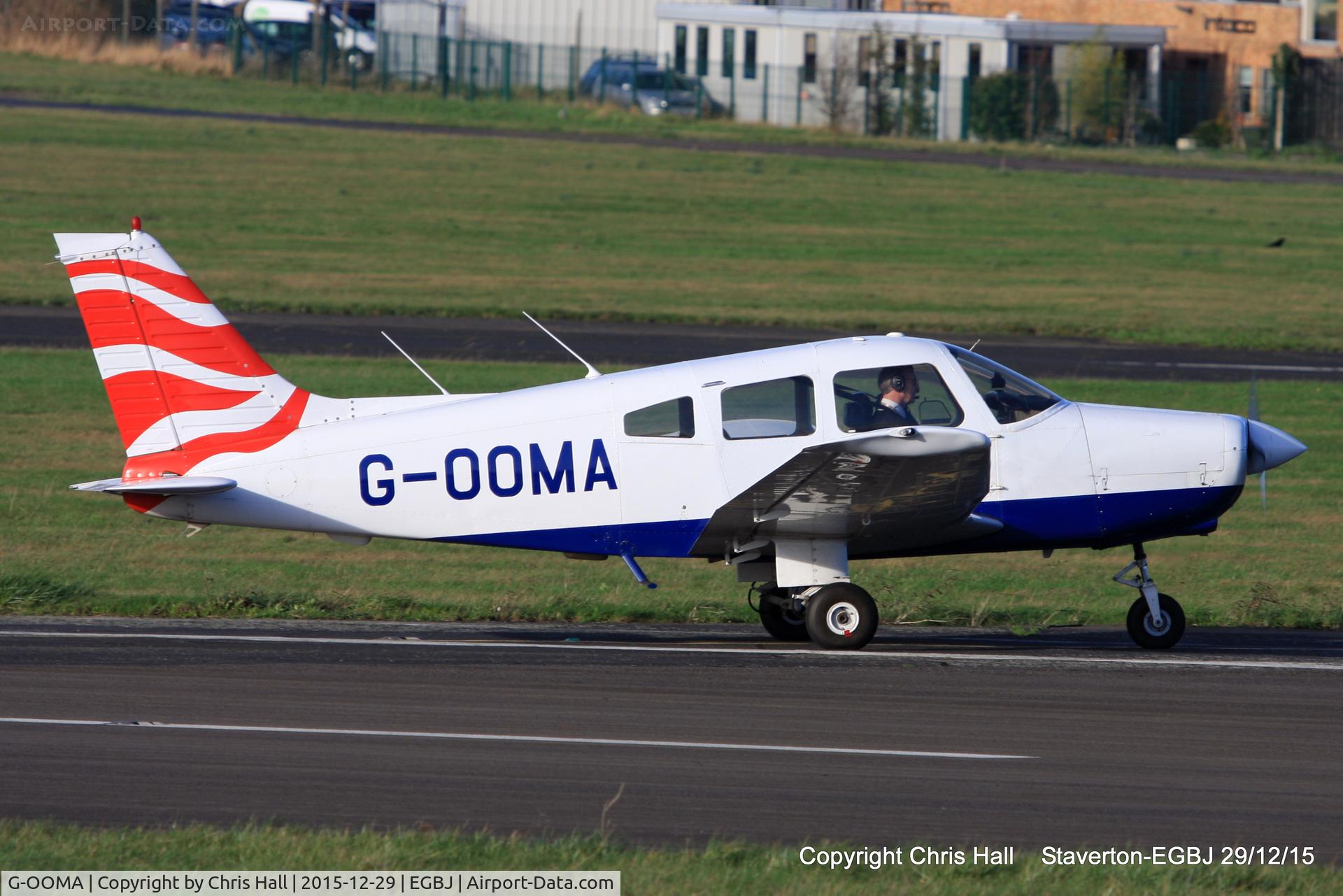 G-OOMA, 1981 Piper PA-28-161 Cherokee Warrior II C/N 28-8116030, at Staverton