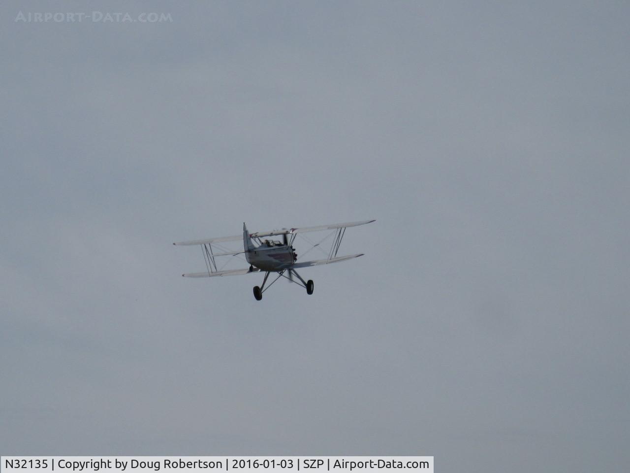 N32135, 1941 Waco UPF-7 C/N 5767, 1941 Waco UPF-7, Continental W670 220 Hp, takeoff climb Rwy 22
