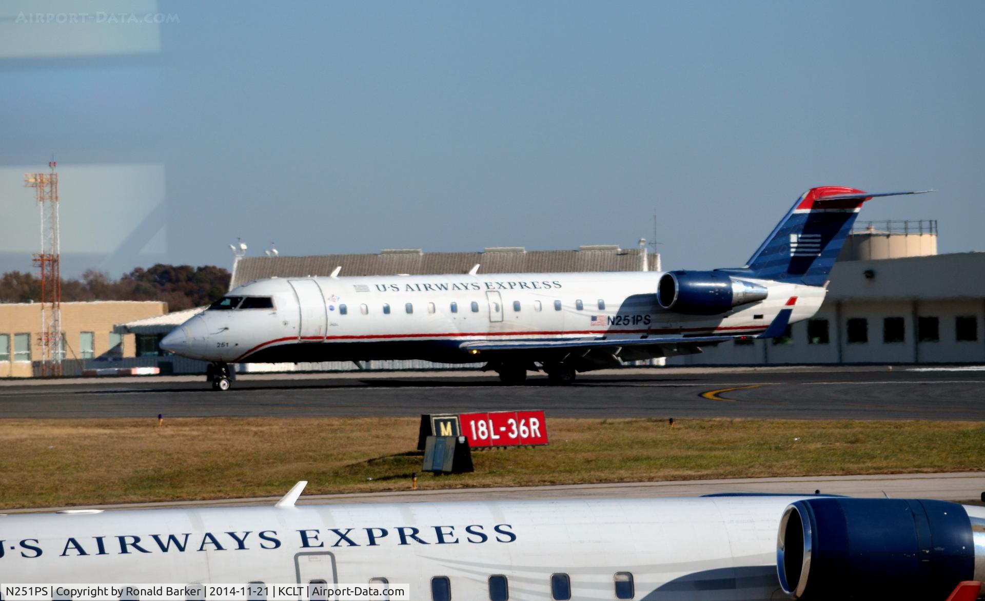 N251PS, 2004 Bombardier CRJ-200ER (CL-600-2B19) C/N 7931, Taxi CLT