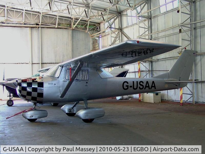 G-USAA, 1967 Reims Cessna F150G C/N 0188, Resident @ Wolverhampton (Halfpenny Green). ex:-G-OIDW,N70163,D-EGTI(2)