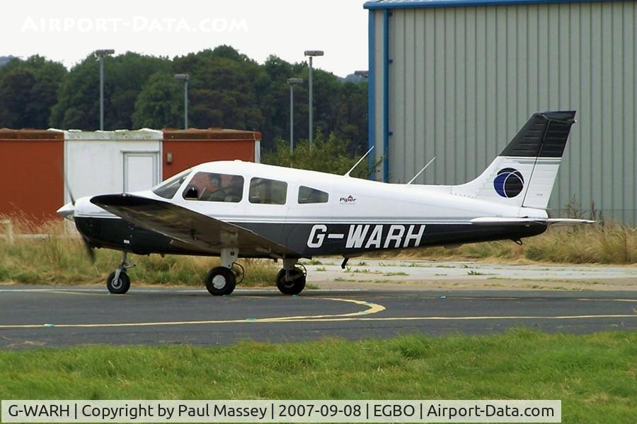 G-WARH, 1999 Piper PA-28-161 Cherokee Warrior III C/N 28-42063, @ Wolverhampton(Halfpenny Green). ex:-N4177Y.