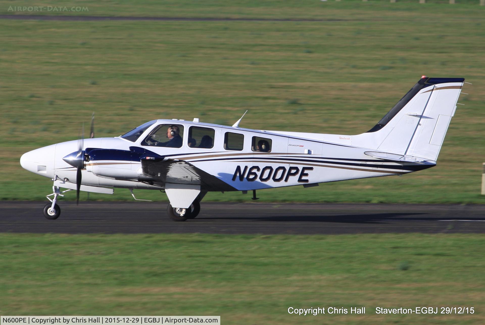 N600PE, 2014 Beechcraft G58 Baron C/N TH-2404, at Staverton