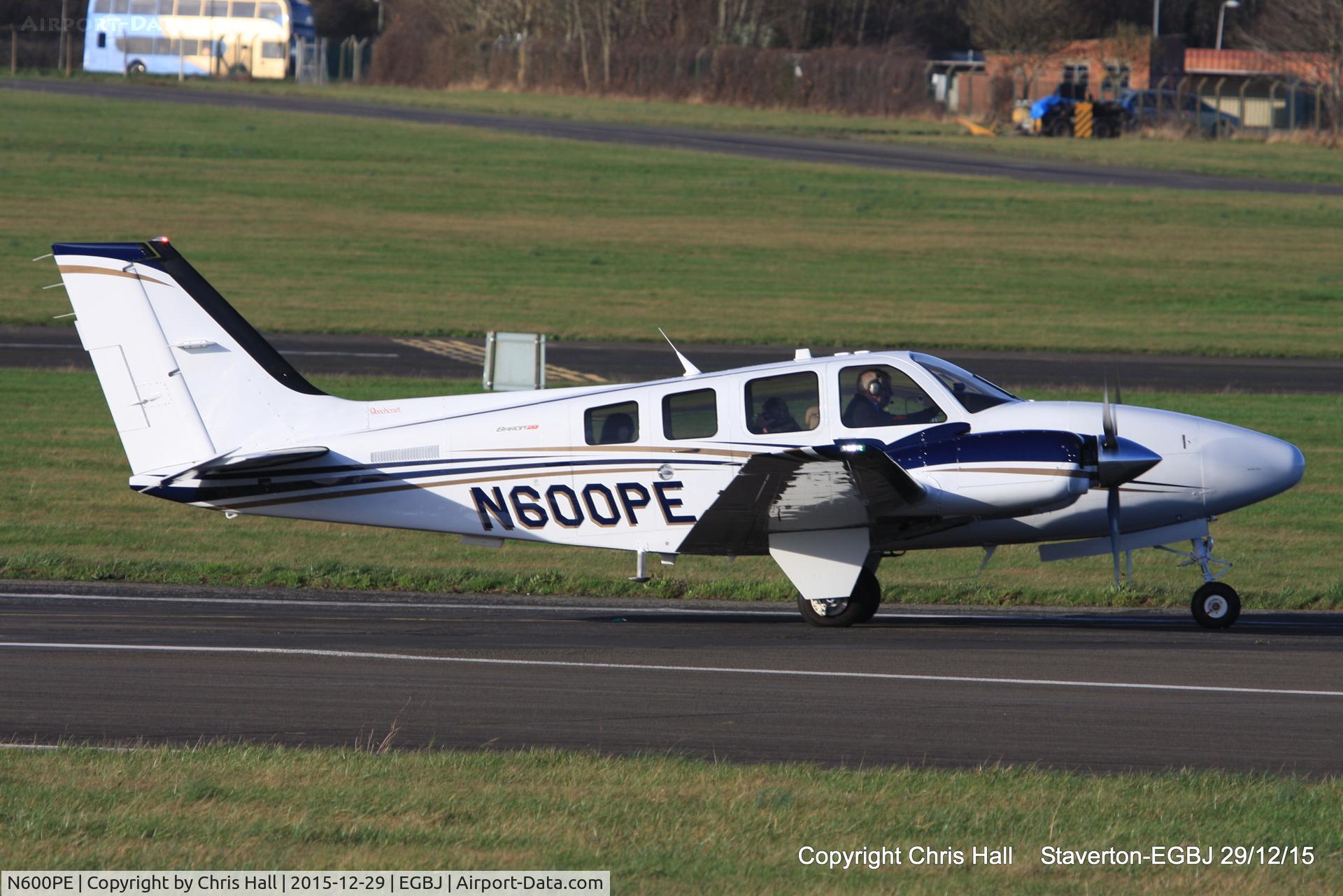 N600PE, 2014 Beechcraft G58 Baron C/N TH-2404, at Staverton