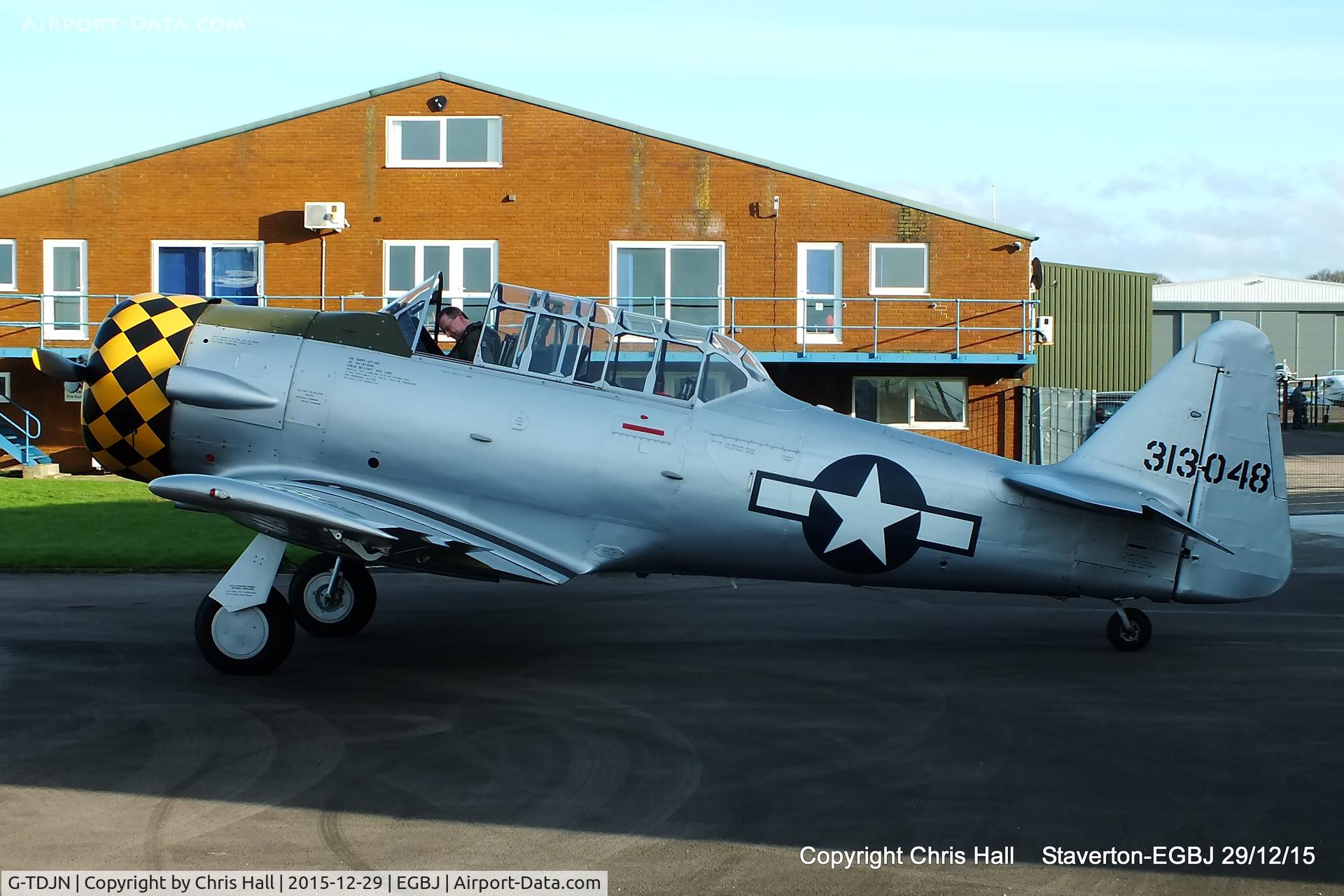 G-TDJN, 1944 North American AT-6D Texan C/N 121-42228, at Staverton