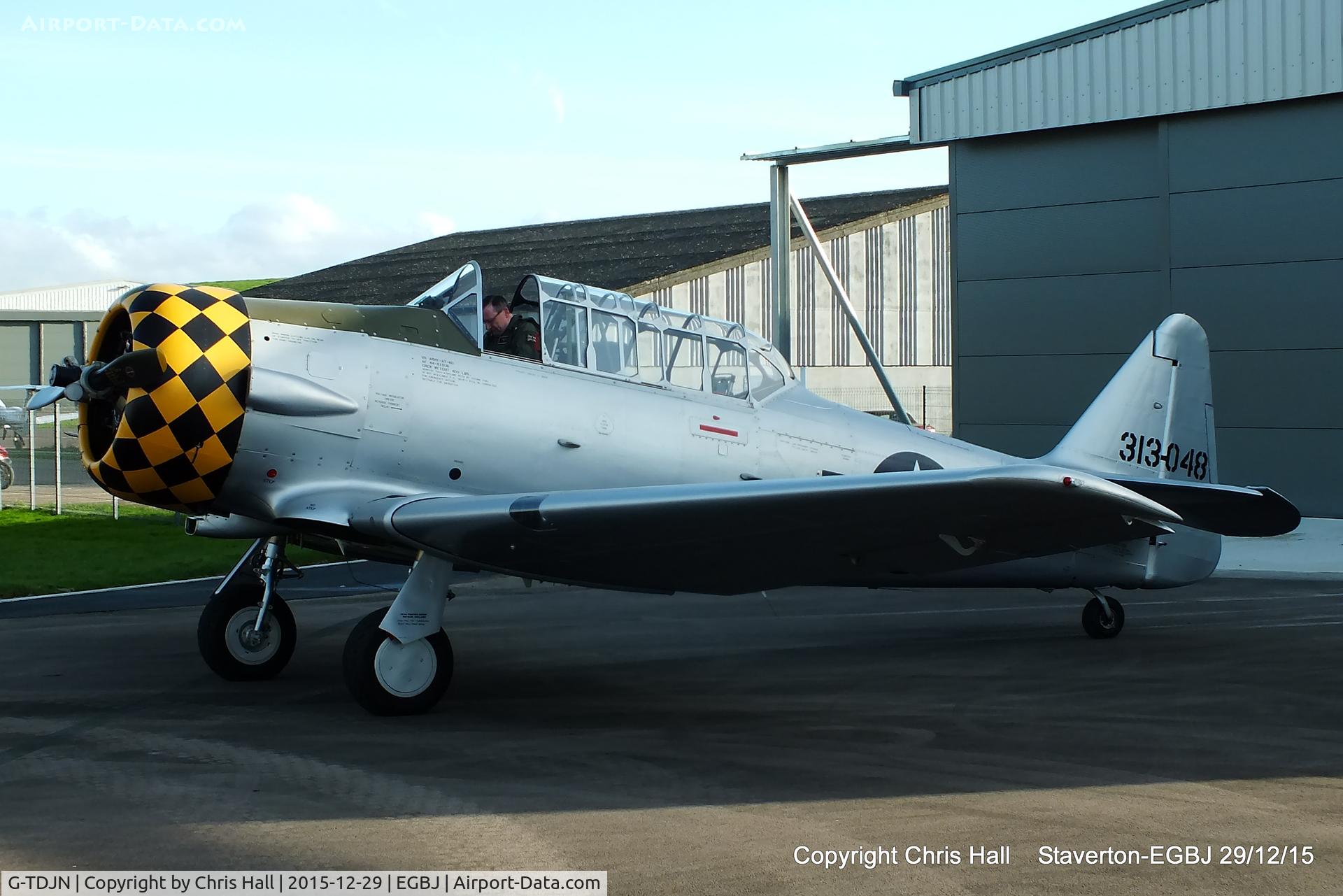G-TDJN, 1944 North American AT-6D Texan C/N 121-42228, at Staverton
