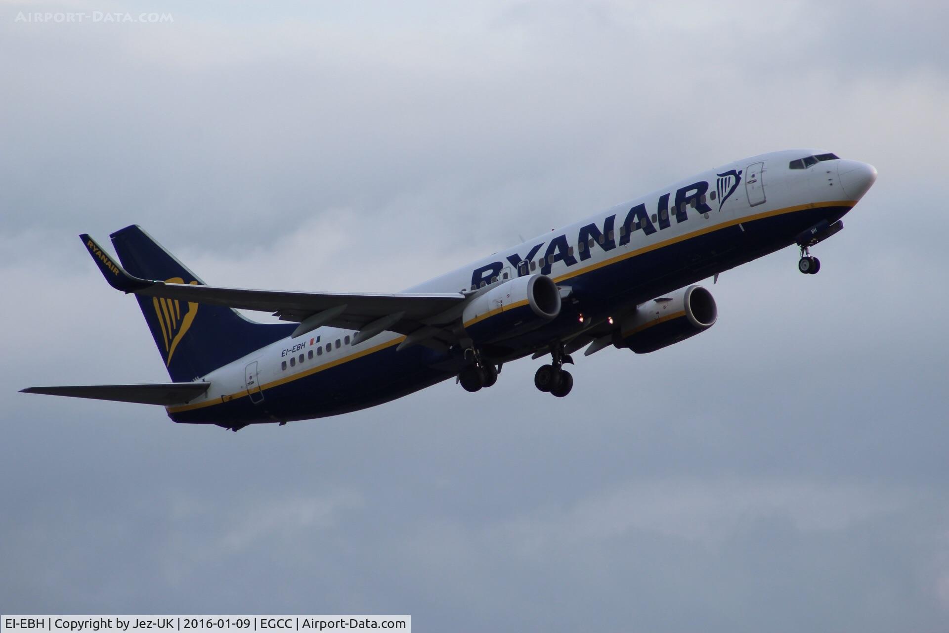 EI-EBH, 2009 Boeing 737-8AS C/N 37526, climbing out of runway 23r,