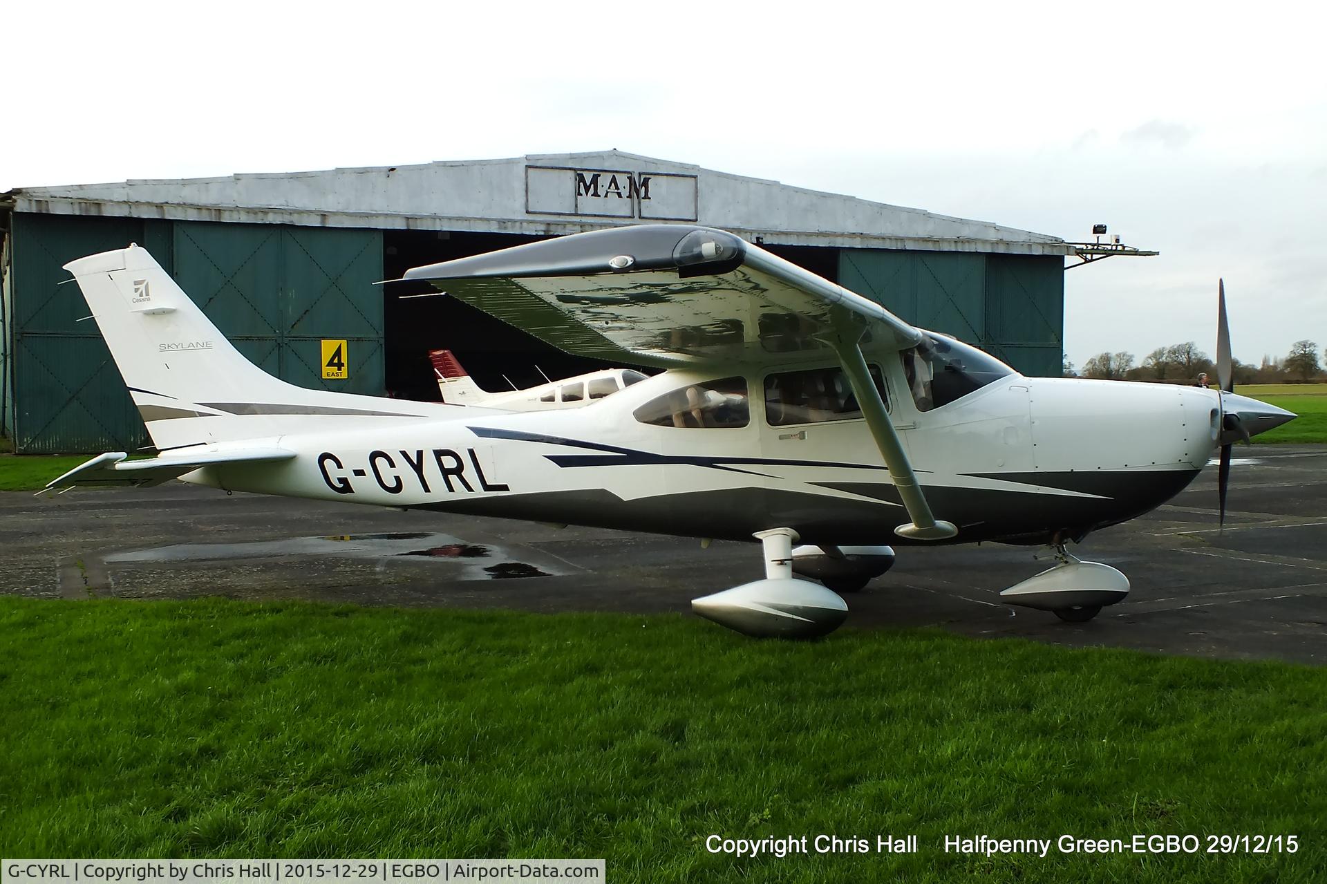 G-CYRL, 2011 Cessna 182T Skylane C/N 18282295, at Halfpenny Green