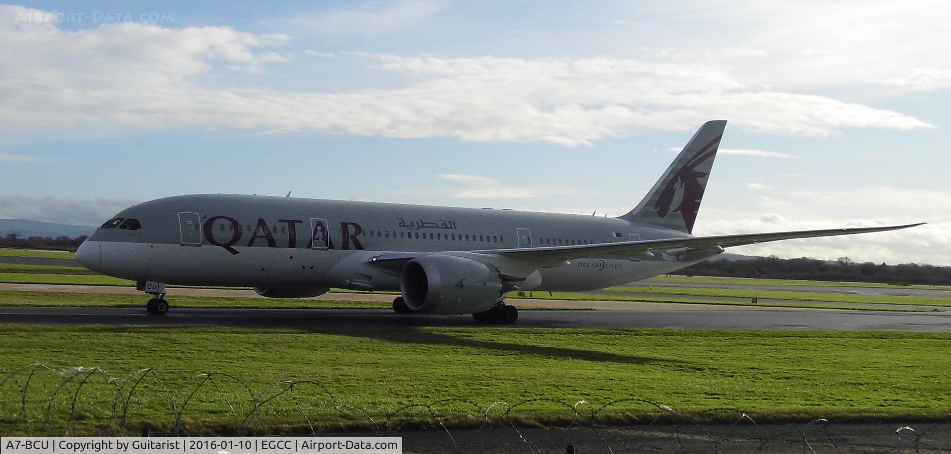 A7-BCU, 2015 Boeing 787-8 Dreamliner C/N 38339, At Manchester