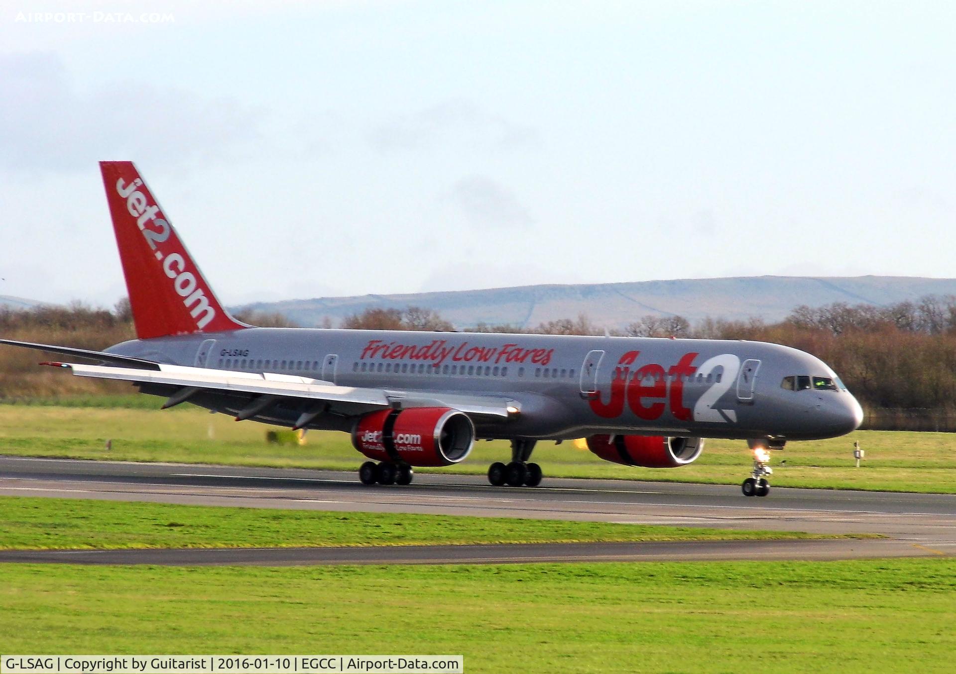 G-LSAG, 1987 Boeing 757-21B C/N 24014, At Manchester