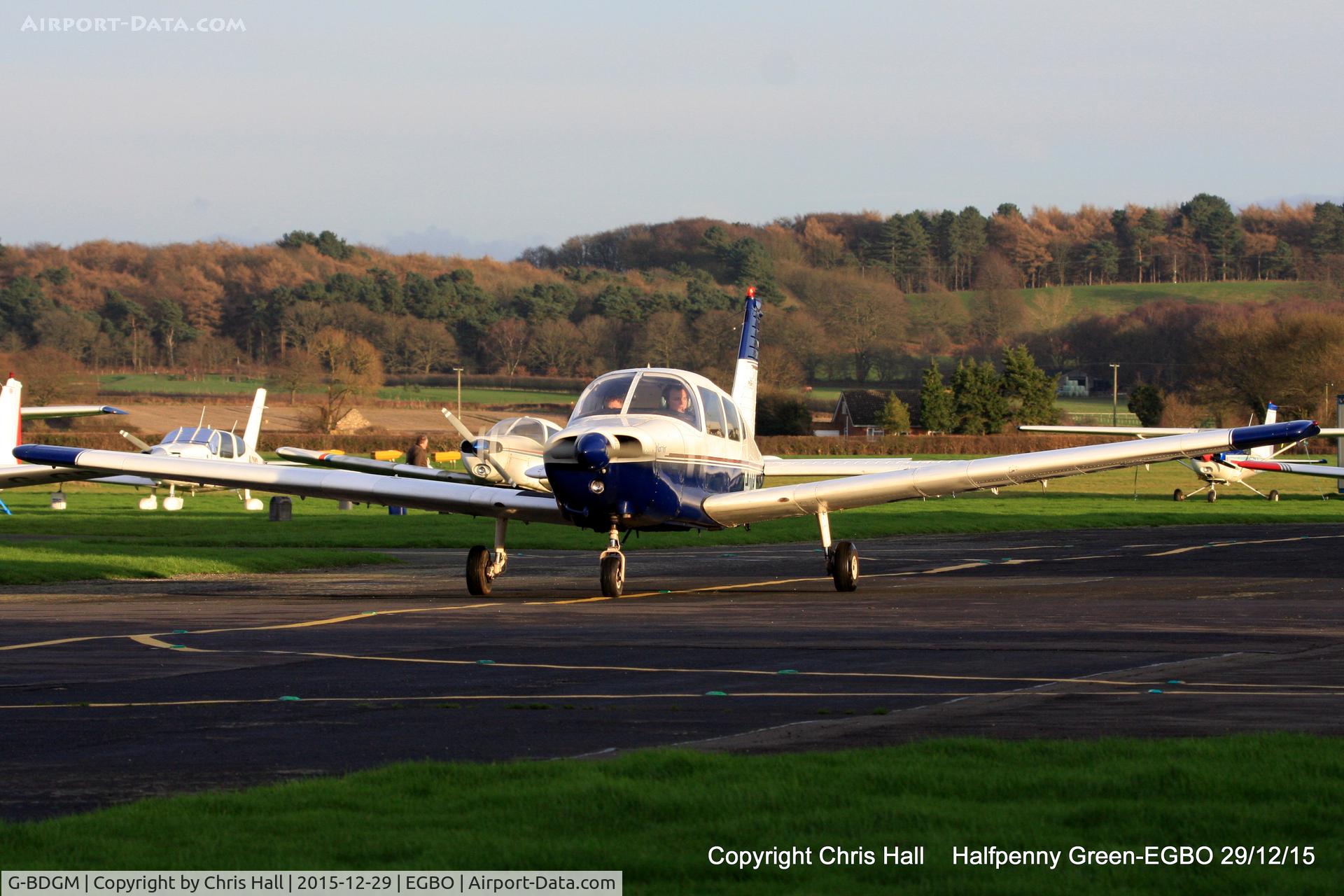 G-BDGM, 1974 Piper PA-28-151 Cherokee Warrior C/N 28-7415165, at Halfpenny Green