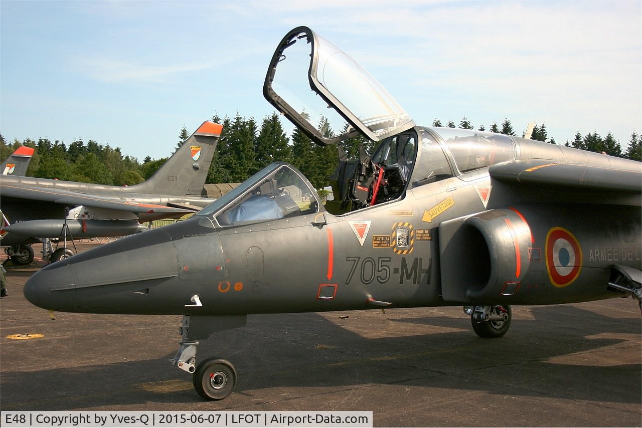 E48, Dassault-Dornier Alpha Jet E C/N E48, Dassault-Dornier Alpha Jet E (705-MH), Static display, Tours-St Symphorien Air Base 705 (LFOT-TUF) Open day 2015