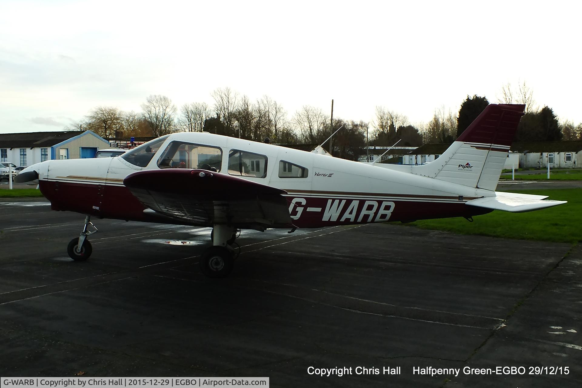 G-WARB, 1998 Piper PA-28-161 Cherokee Warrior III C/N 28-42034, at Halfpenny Green