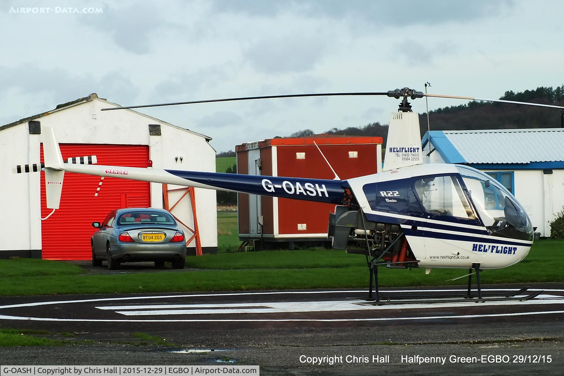 G-OASH, 1988 Robinson R22 Beta C/N 0761, at Halfpenny Green