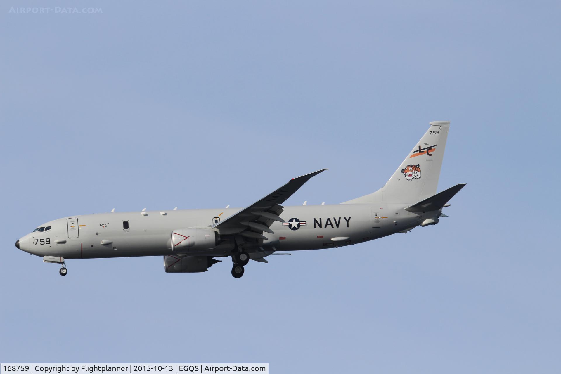 168759, 2014 Boeing P-8A Poseidon C/N 42255, Boeing P-8A Poseidon VP-8 Tigers
