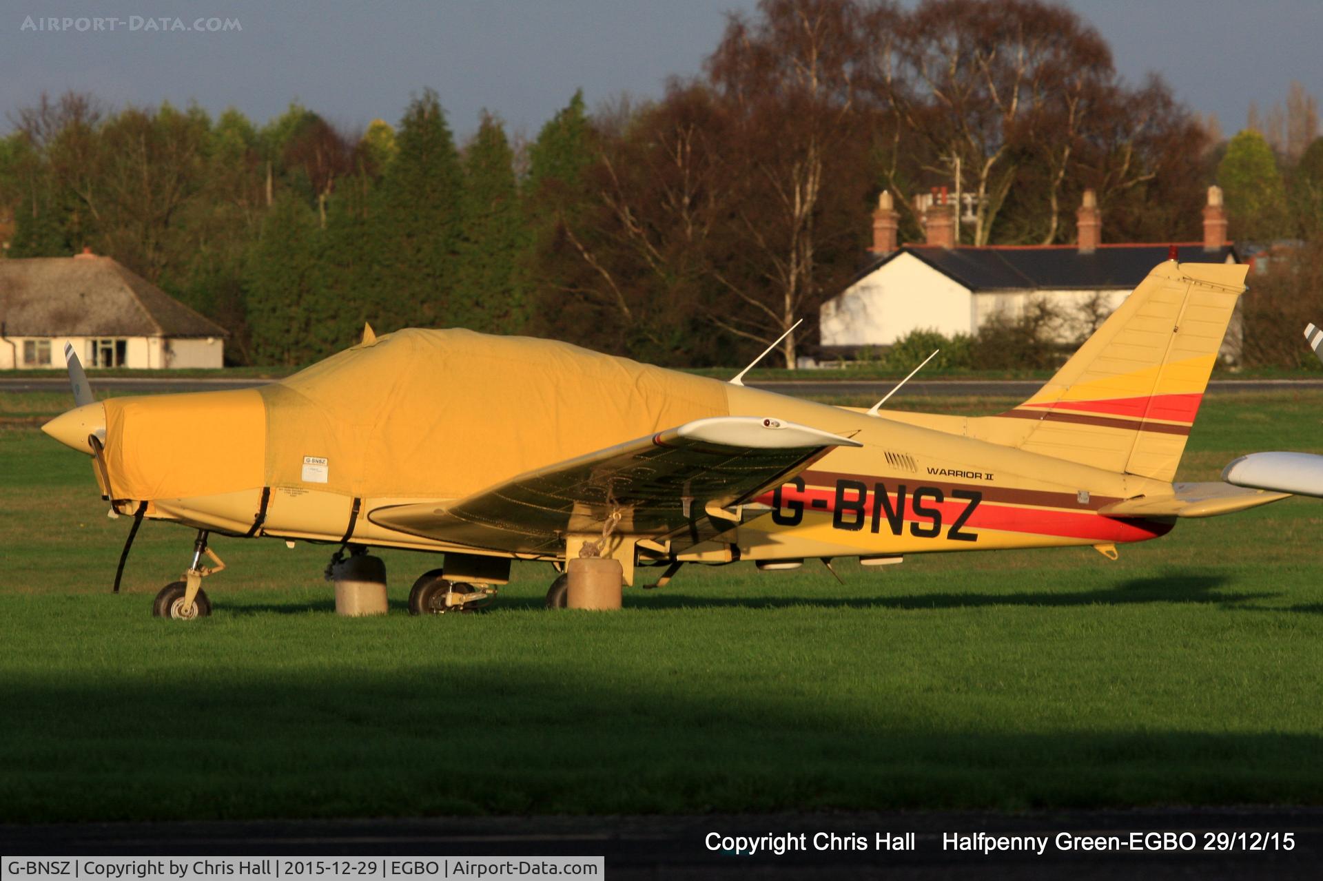 G-BNSZ, 1981 Piper PA-28-161 Cherokee Warrior II C/N 28-8116315, at Halfpenny Green