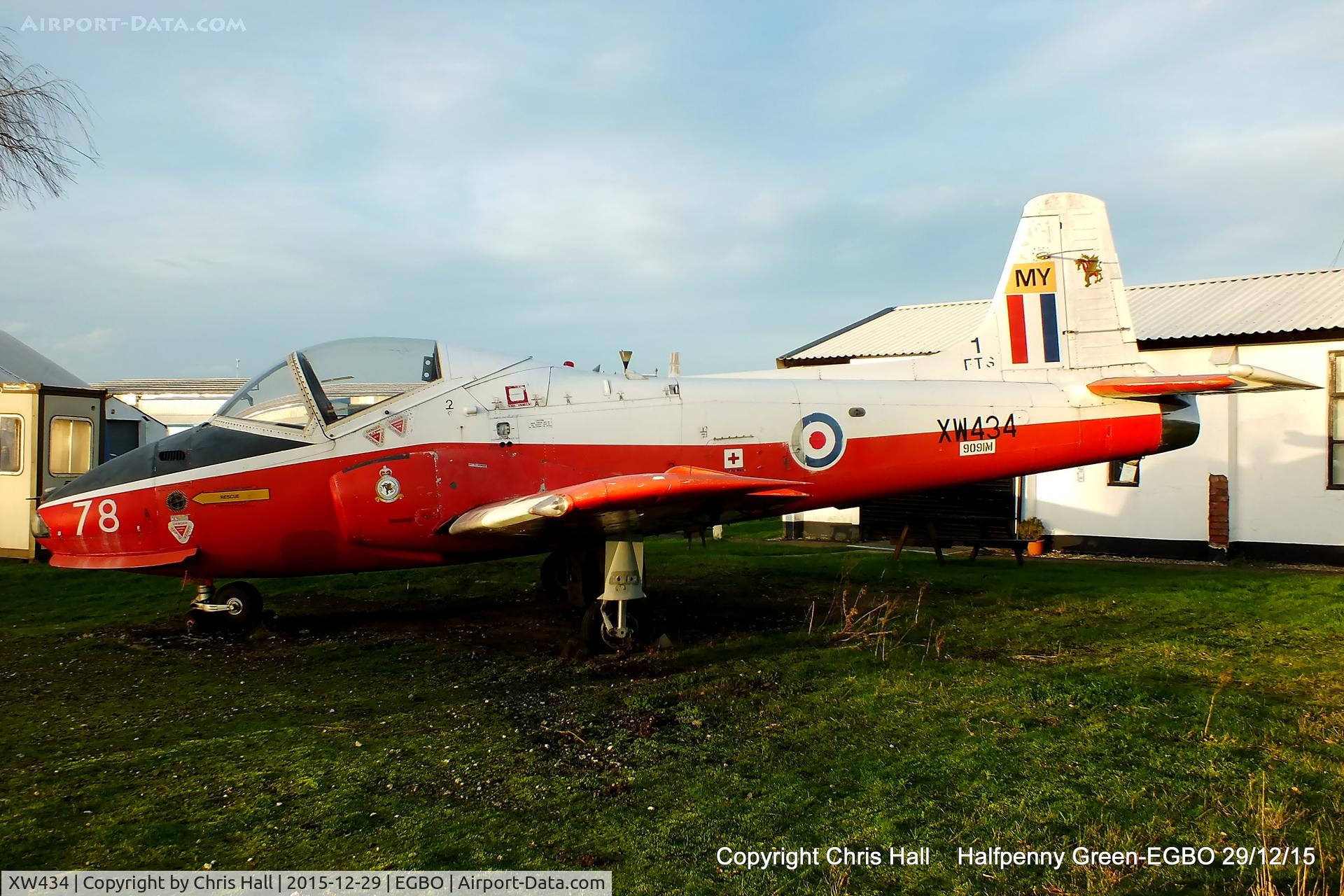 XW434, 1972 BAC 84 Jet Provost T.5A C/N EEP/JP/1056, at Halfpenny Green