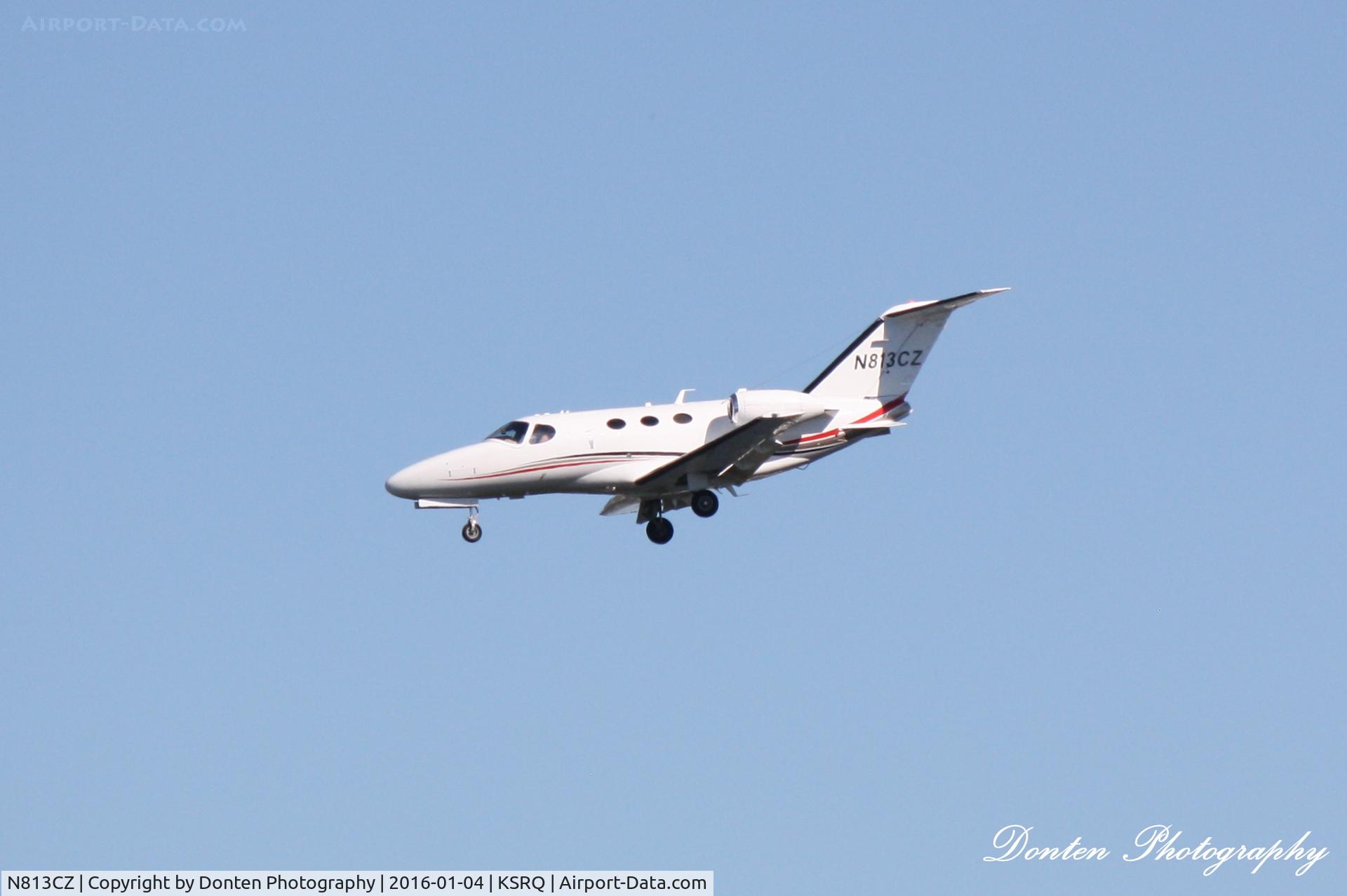 N813CZ, 2010 Cessna 510 Citation Mustang Citation Mustang C/N 510-0339, Cessna Citation Mustang (N813CZ) arrives at Sarasota-Bradenton International Airport following flight from Naples Municipal Airport