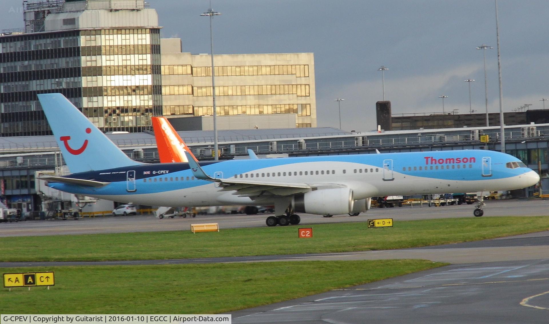 G-CPEV, 1999 Boeing 757-236 C/N 29943, At Manchester